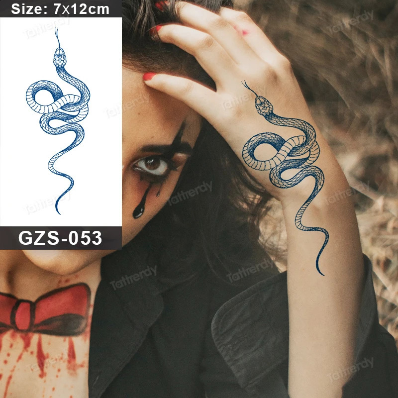 10 pieces/batch semi anent temporary tattoo stickers herbal juice ink long-lasting hand and finger small size tattoo waterproof stickers 240823