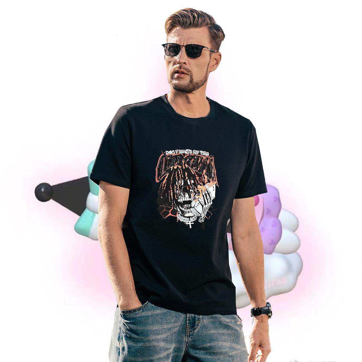 Wholesale Man T Shirts 230g Cotton skull Sport Customized Print Breathable Soft Men Tops Tees Fashion Designer Top Tees
