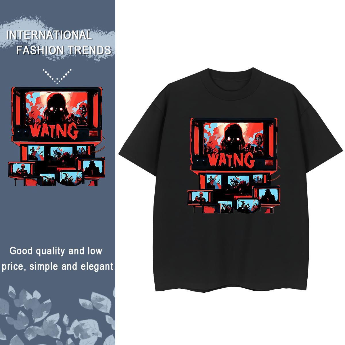 Soft Mens T Shirts 230g Cotton skull Casual Custom Printed Short Sleeve O-Neck Couples T Shirts Designer Fashion Tees Shirts
