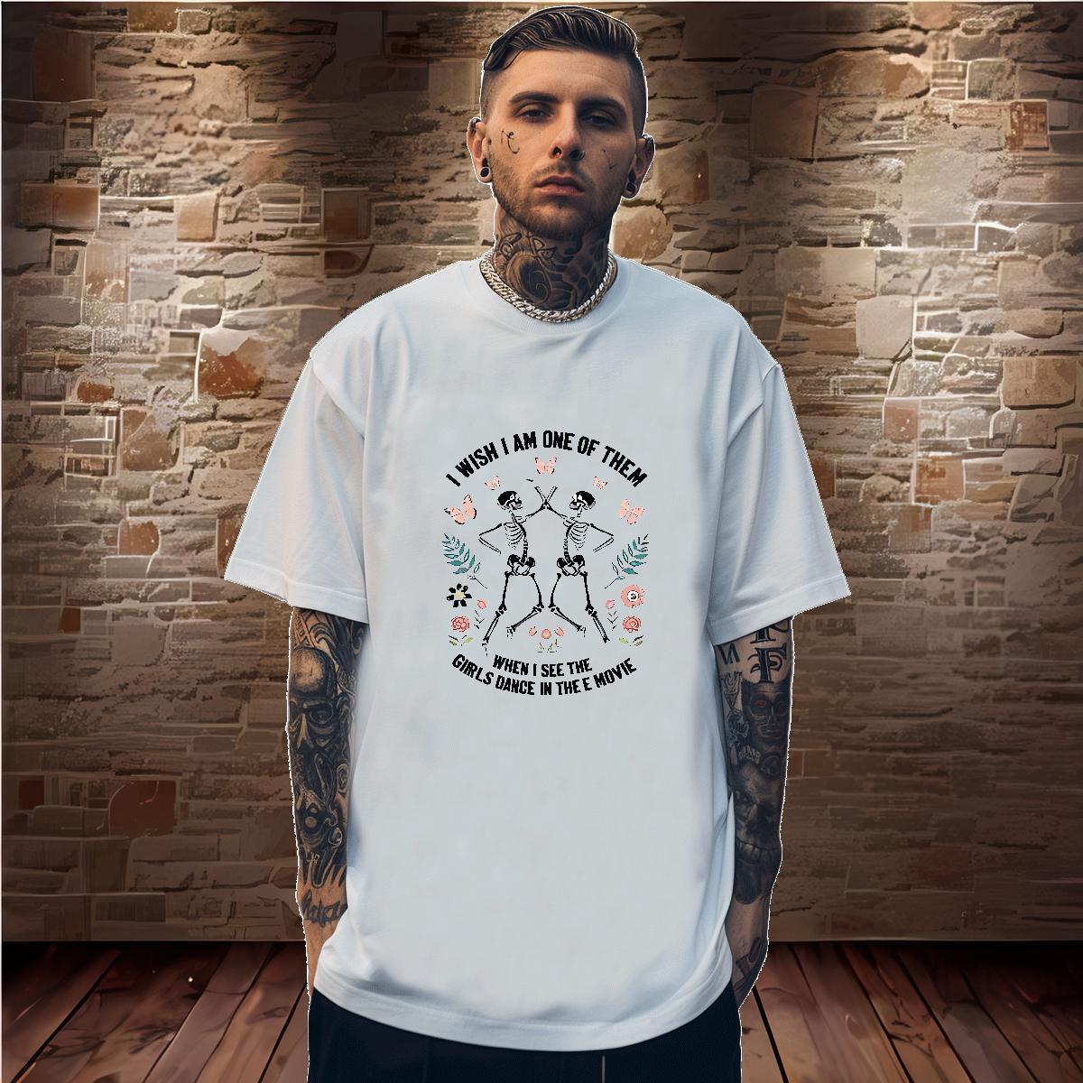TOP Quality T shirt 230g Pure Cotton flower Outdoor Black Oversized Breathable Short Sleeve Men Tees 2024 Tops Tees