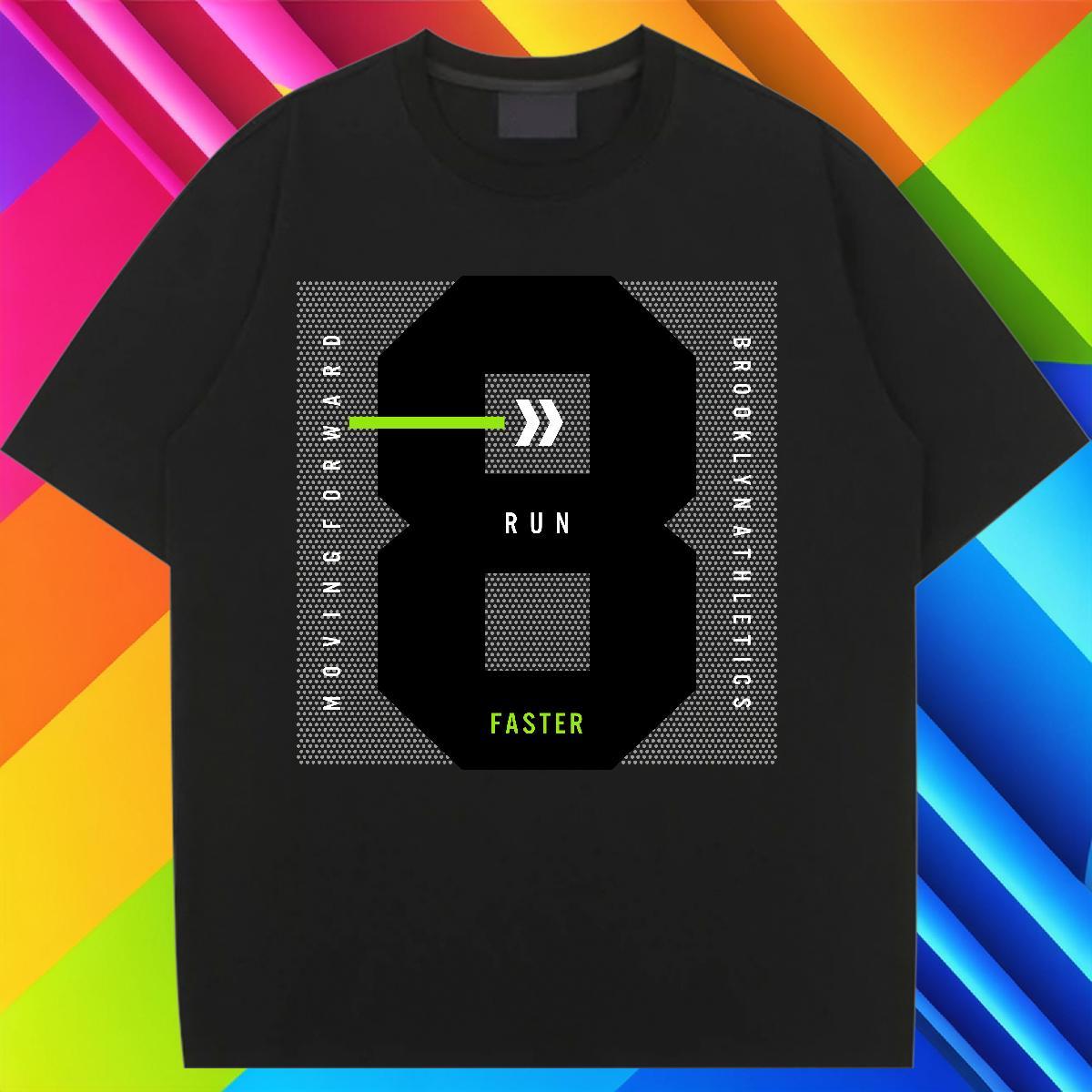 Brand Unisex Tshirts 100% Cotton 230g number Hip Hop T-Shirts Crew Neck Breathable Anime Oversized Clothings