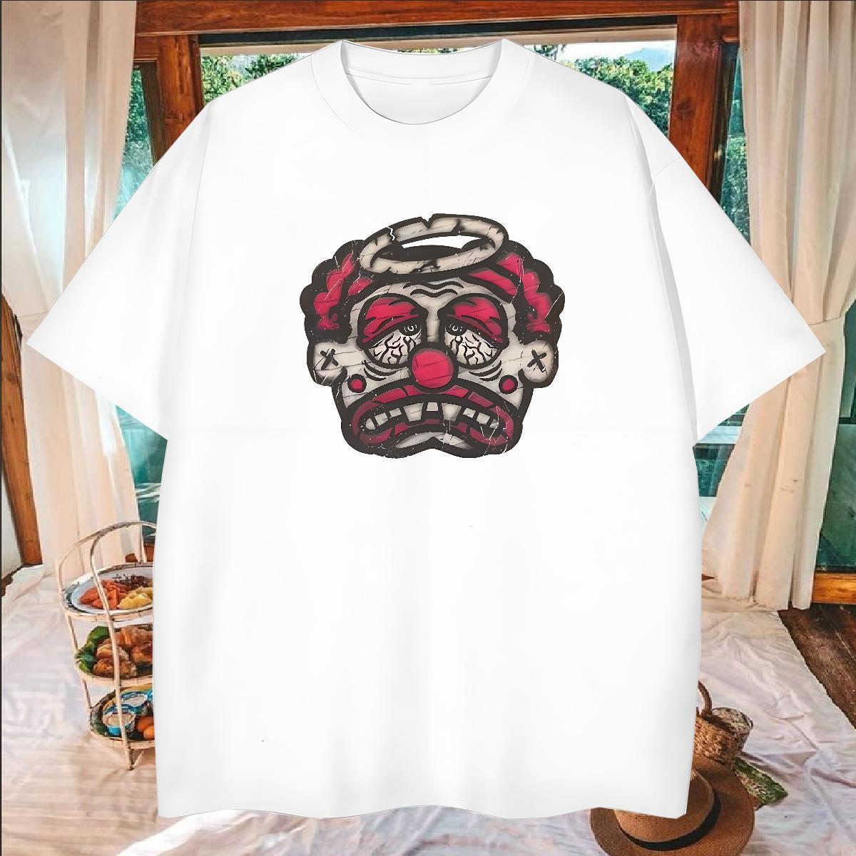 Cool Mens T Shirts 230g Cotton skull Daily Outfit Black White Breathable Crew Neck Mens Tshirts Factory Direct Tops Tees