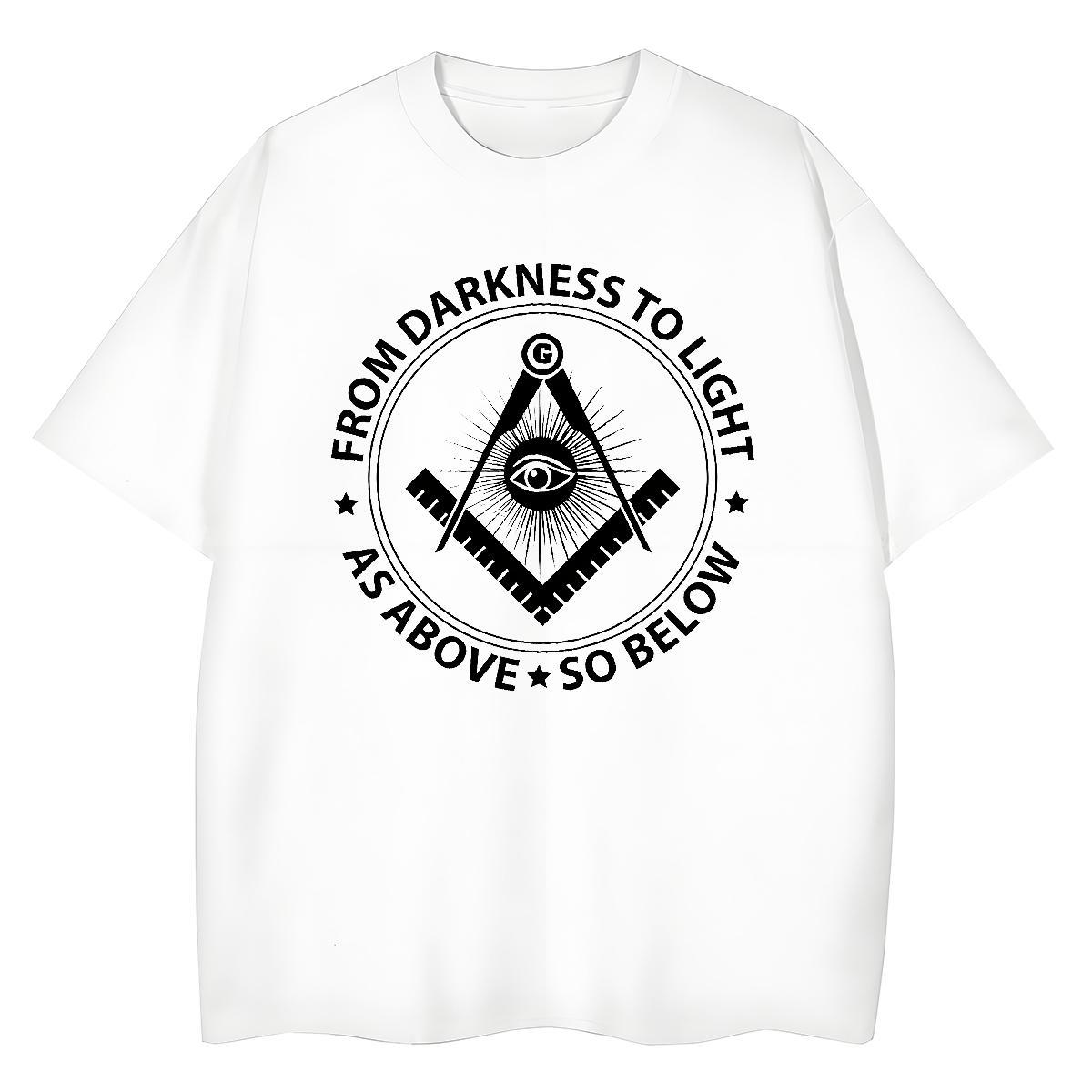 Soft T Shirts Men 100% Cotton 230g eye of the devil Hip Hop Street Custom Printing Breathable Short Sleeve Men Tees Factory Direct Tee Shirt