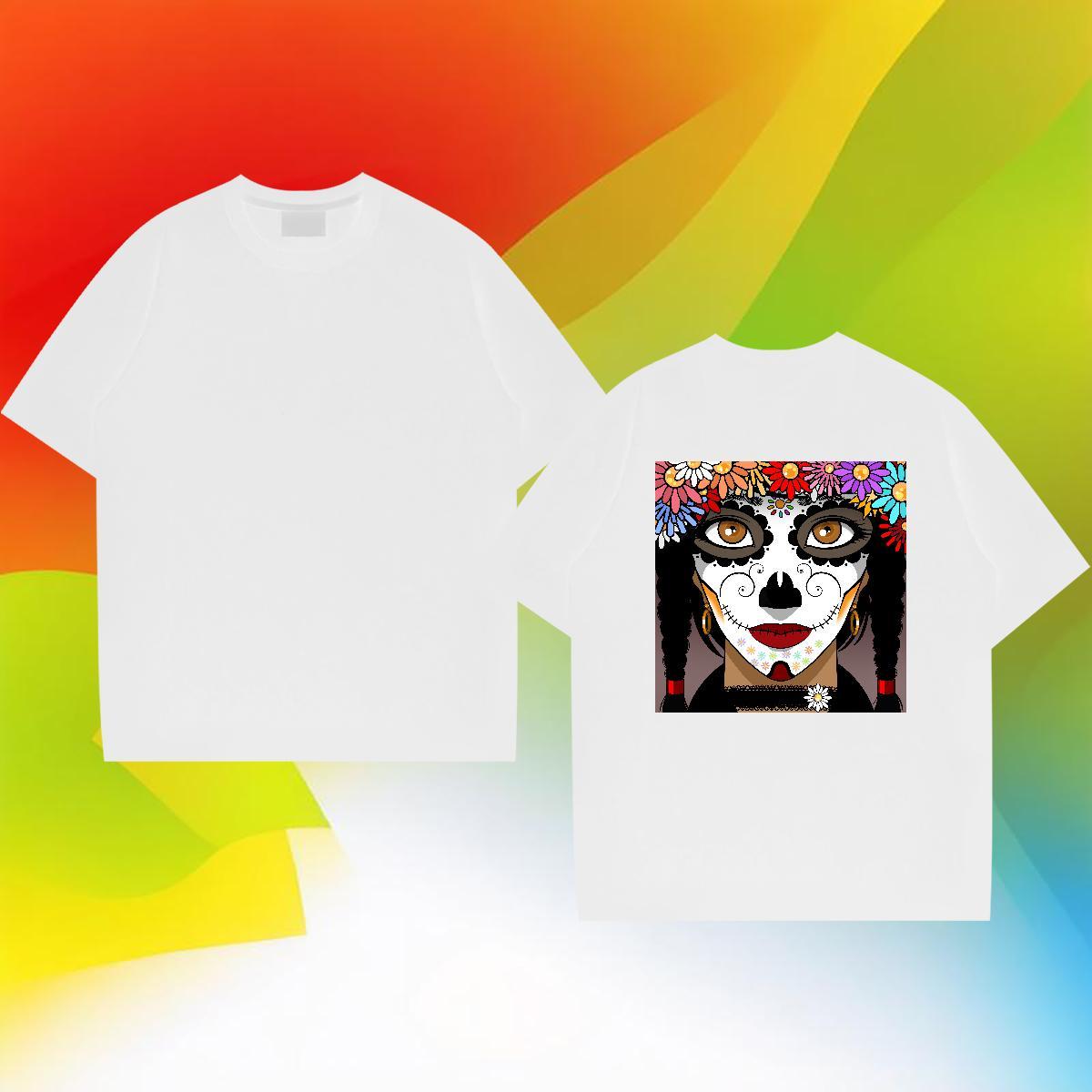 Classic T Shirt For Man 100% Cotton 230g portrait Sport Anime Print Breathable Tshirt for Man Woman DIY Customized Clothes