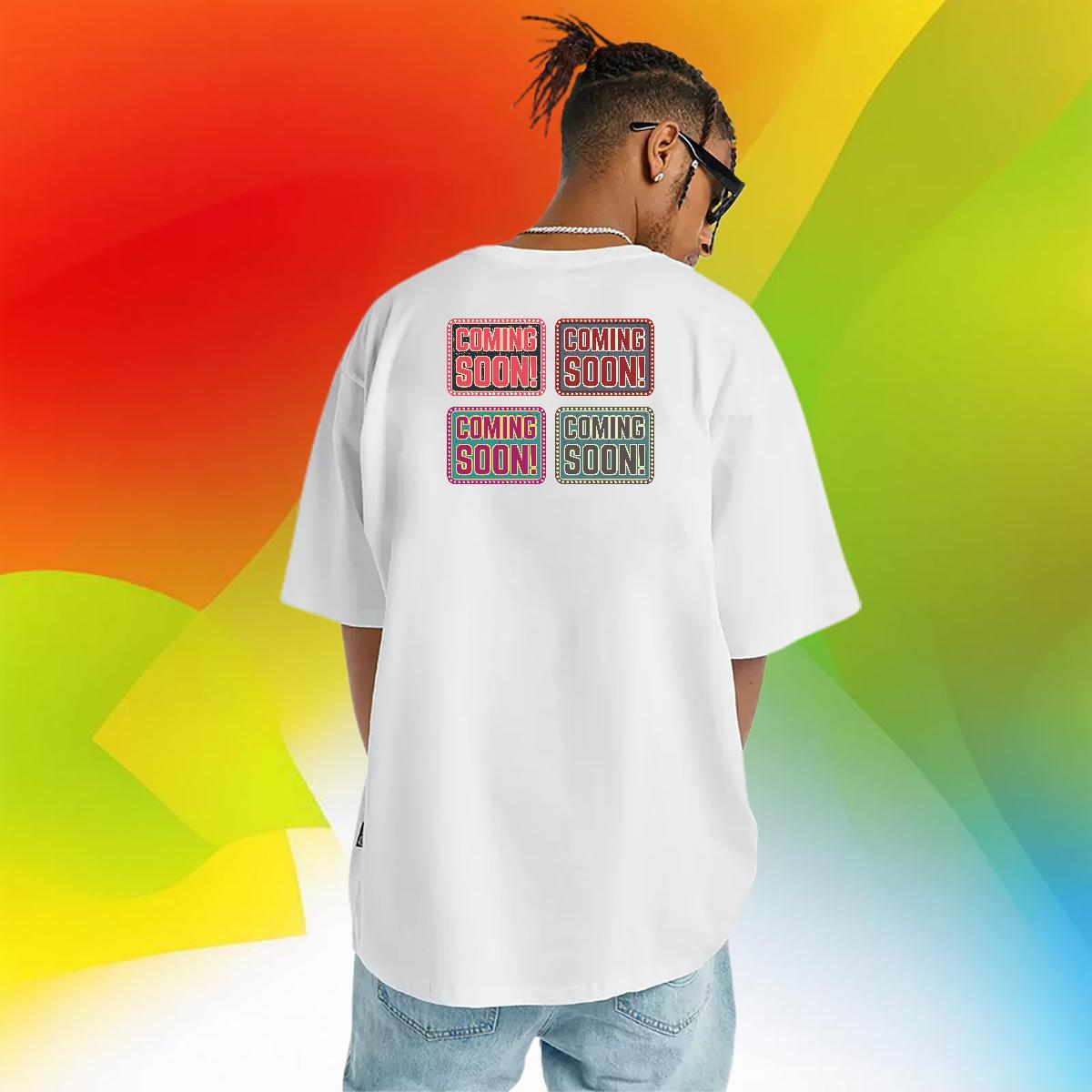 Loose T shirt 230g Pure Cotton letter Daily Wear Custom Anime Round Neck Short Sleeve Tshirts New Clothings