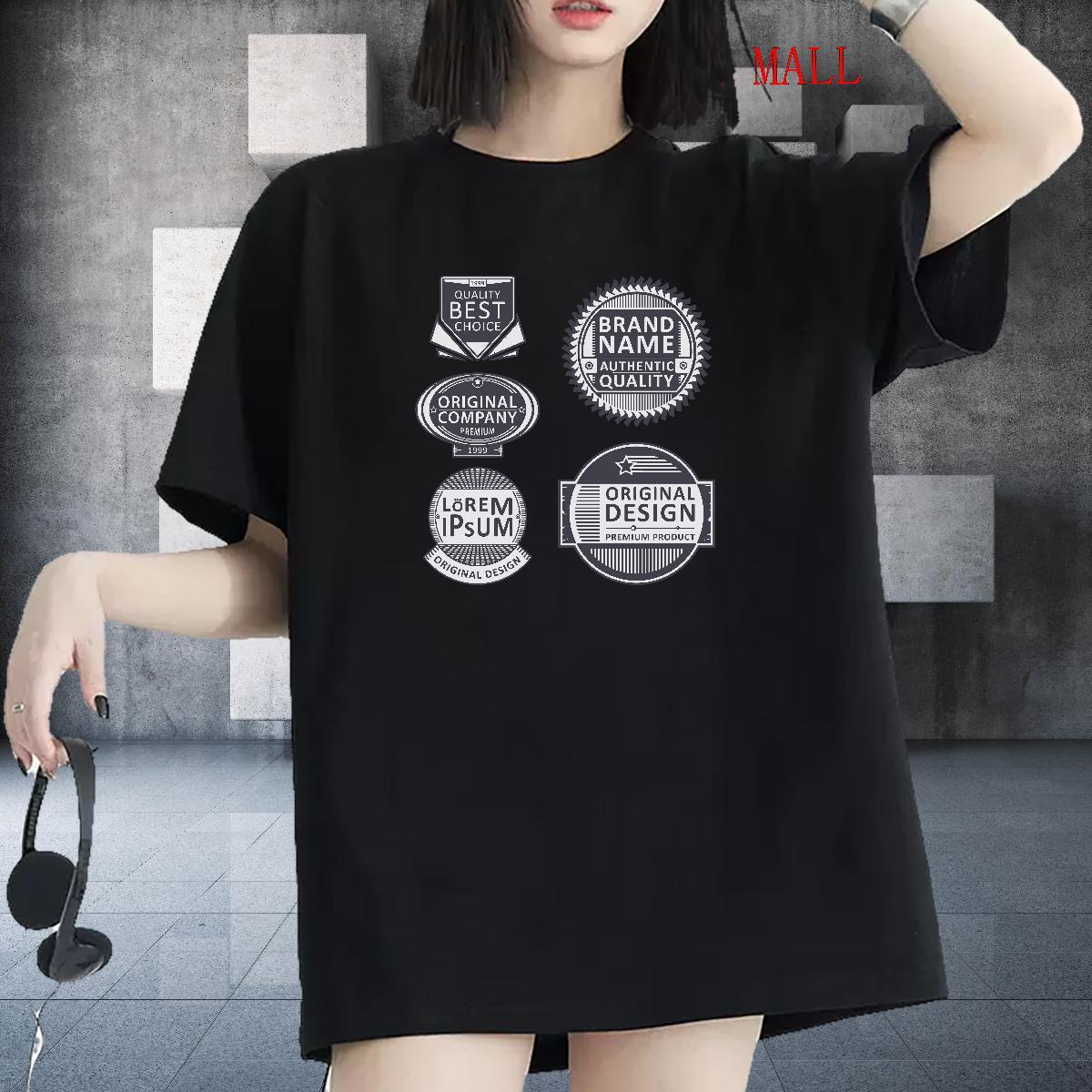 Unisex Lady T shirt 230g 100% Cotton letter Home Outdoor T-Shirts O Neck Short Sleeves Custom Printed Tops Shirt