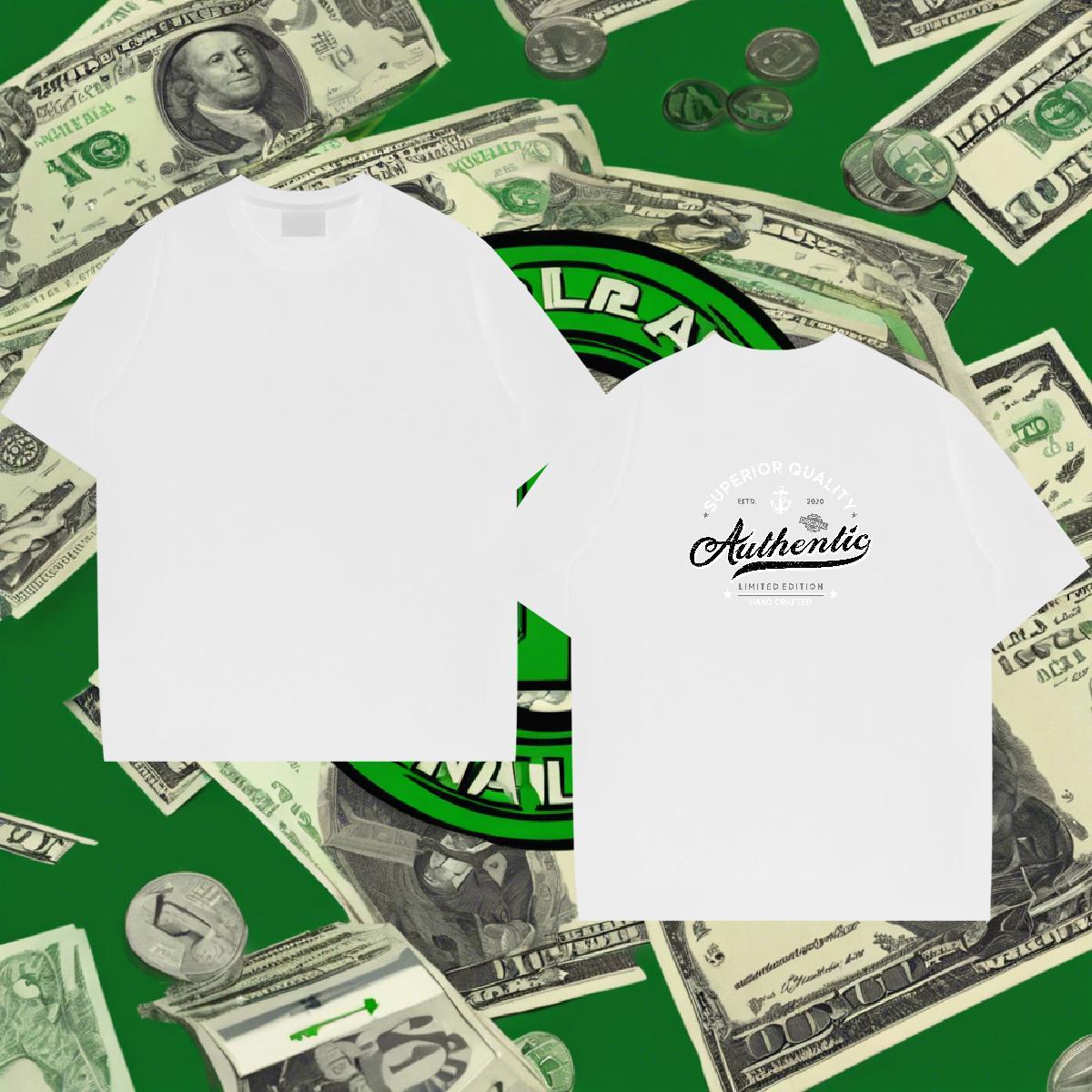 Free Shipping Mens T Shirts 230g Cotton letter Outdoor Cartoon Printing L-4XL Breathable Crew Neck Mens Tshirts Factory Direct Tees