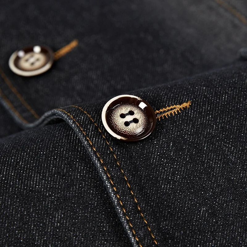 Denim jacket mens jeans autumn slim fit winter windproof denim large size 4XL Jaqueta Masculina 240824