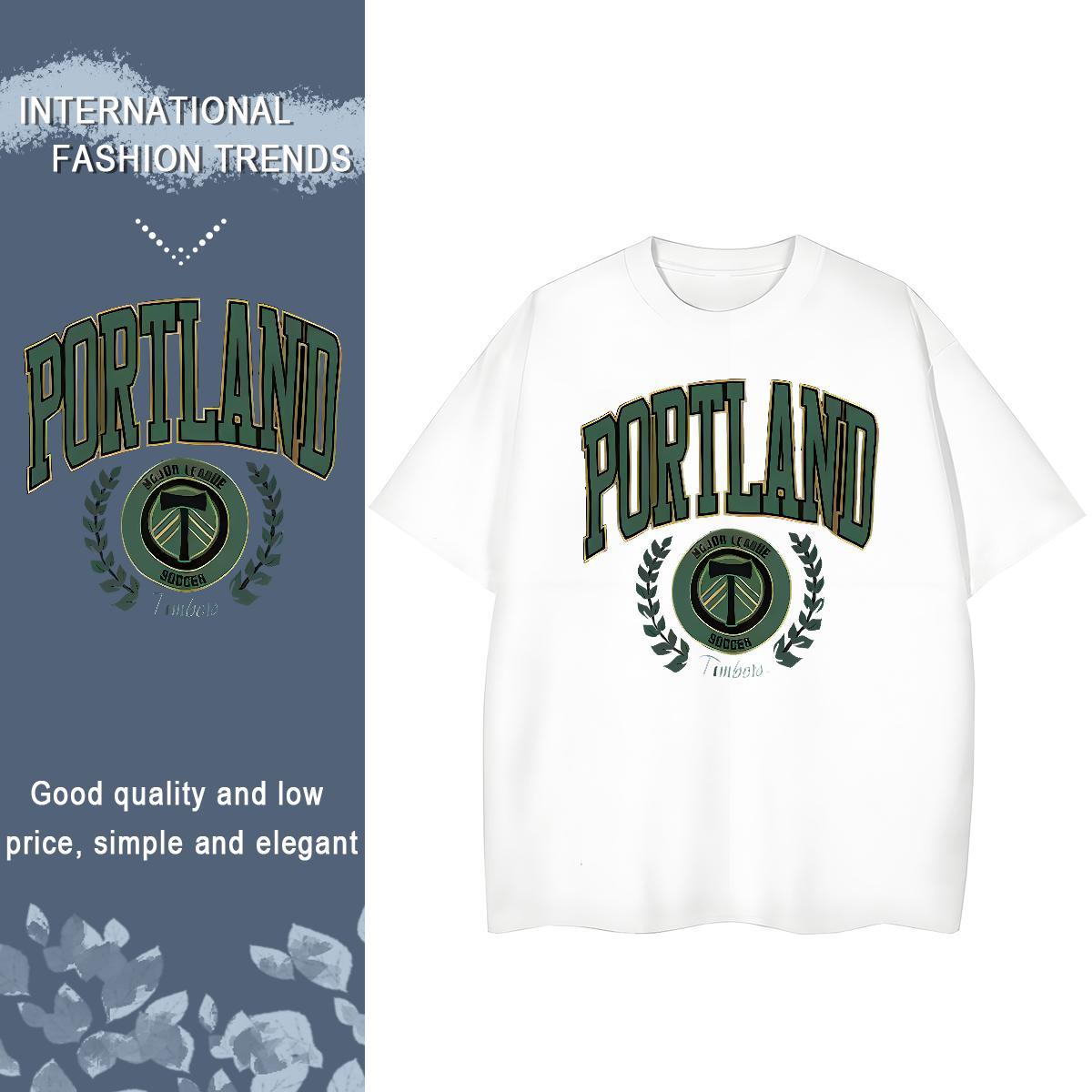 Wholesale Lady T shirt 100% Cotton 230g letter Street Casual T-Shirts Breathable Soft Custom Print Oversized Tshirts