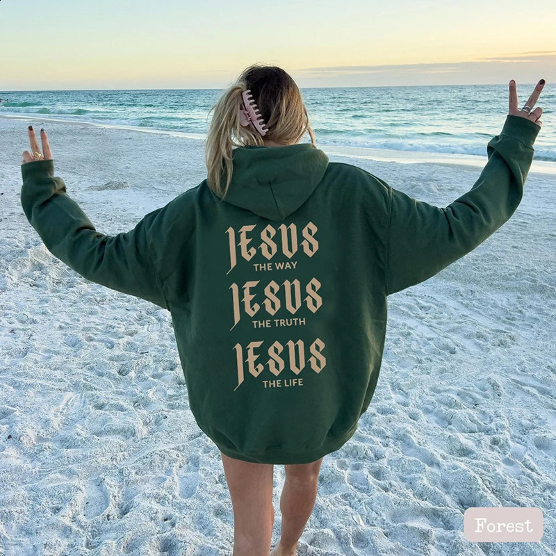 Aesthetic Jesus Saves Hoodies Christian Apparel Print Oversized Sweatshirts Men Women Vintage Fashion Autumn/Winter Warm Hoodie 240824