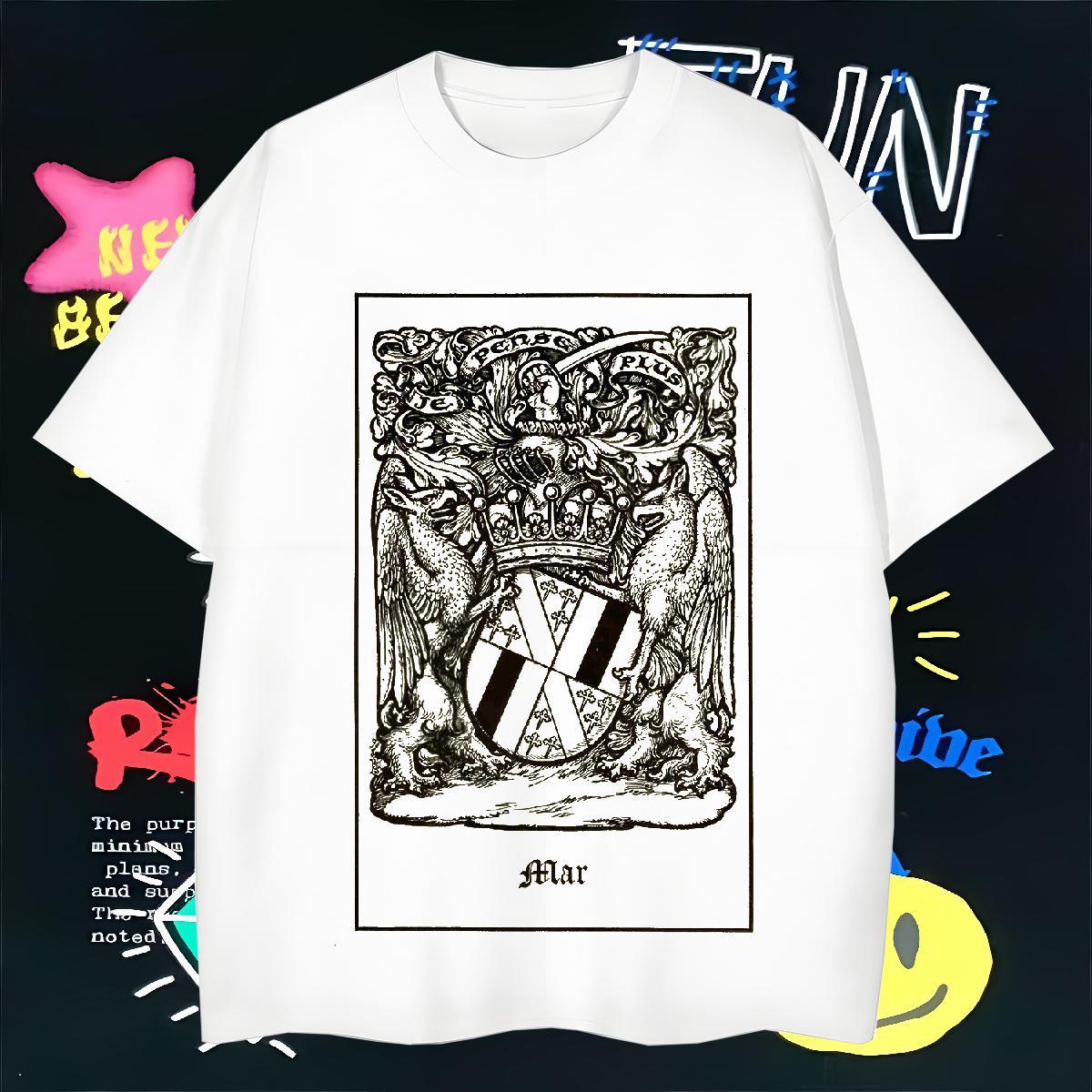 Free Shipping T shirt 230g 100% Cotton The Cross High Street Hip Hop Plus Size Cartoon Breathable Soft Tshirt for Man Woman Stylist Clothes