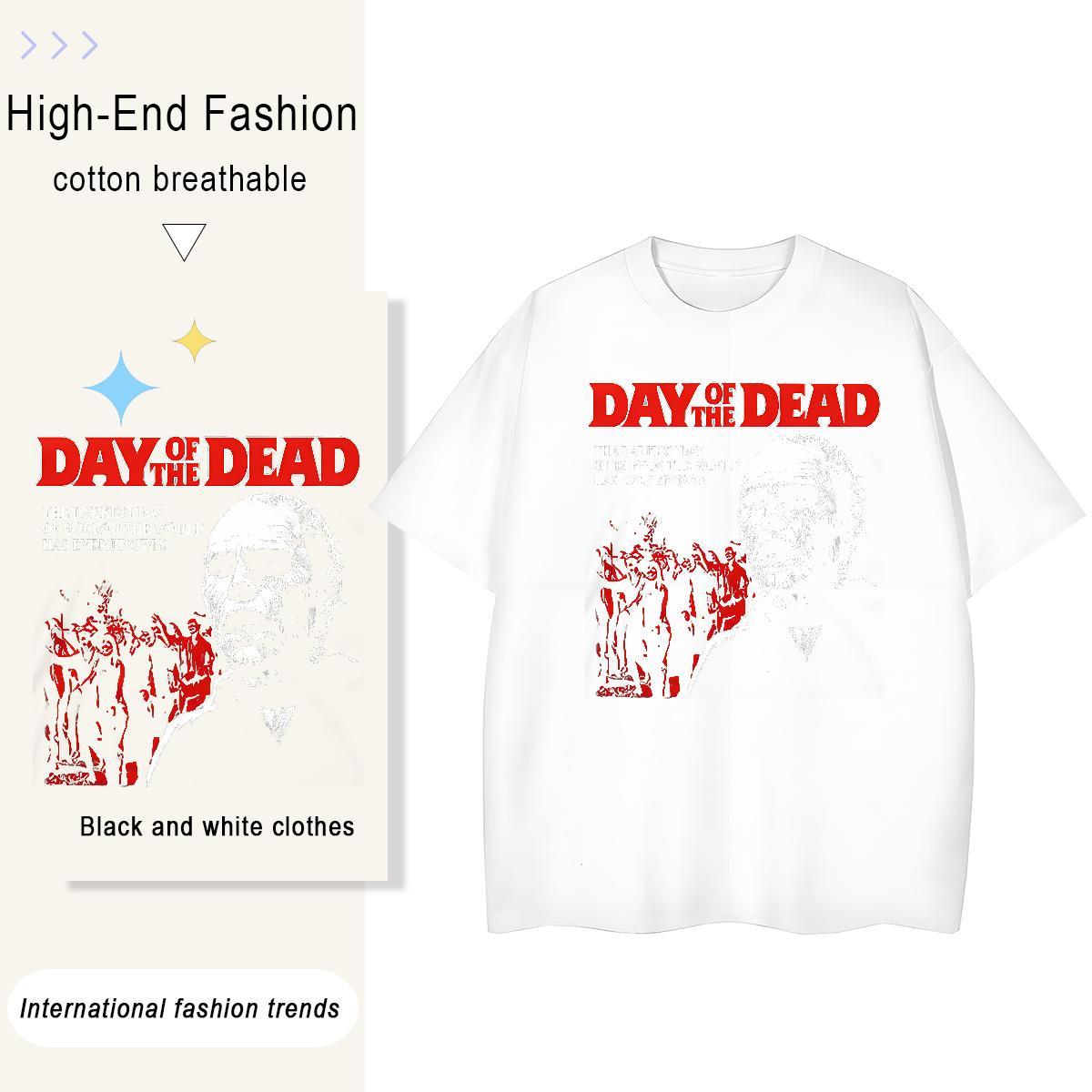 Designer Tshirt for Man Woman 230g 100% Cotton scary High Street Hip Hop Womens T Shirts Breathable Soft Anime Top Tees