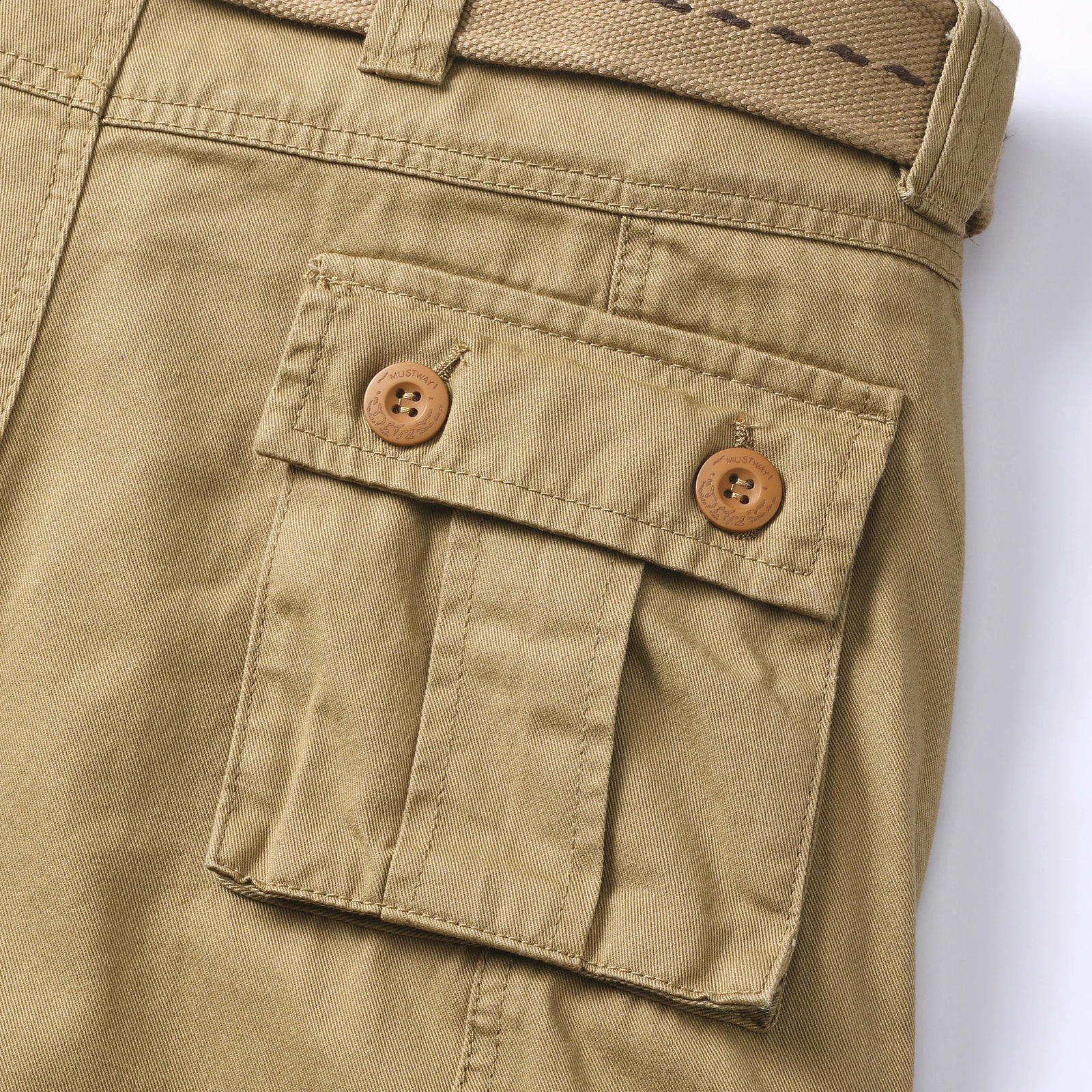 AKARMY Mens Wild Cargo Pants Camo Pants Cotton Casual Work Hiking Pants with 8 PocketsNo Belt 240824