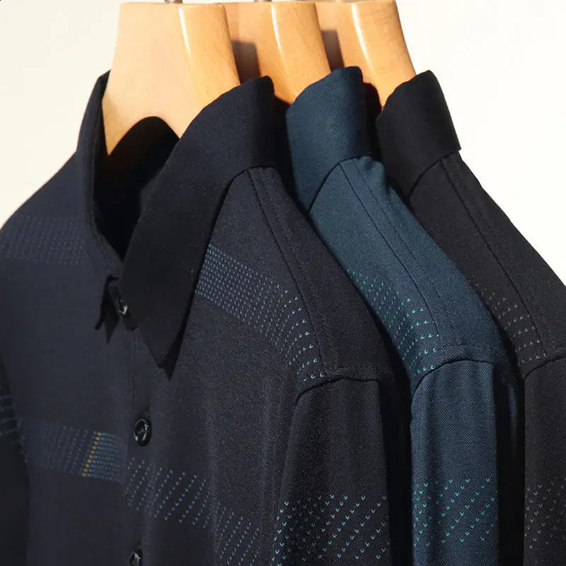 Fashion Men Long Sleeve Cotton Stripe Polo Shirts Spring Autumn Korean Casual Male Clothes Lapel Loose Streetwear Tops 240824