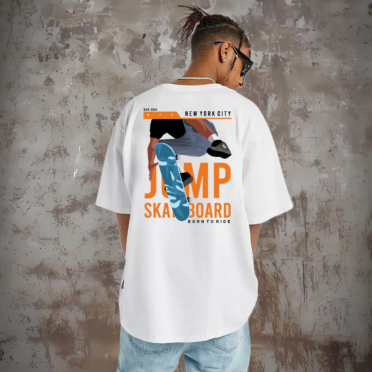 High Quality T Shirt For Man 100% Cotton 230g letter Daily Wear DIY Anime Crew Neck Breathable Mens Tshirts 2024 Designer Tees Shirts