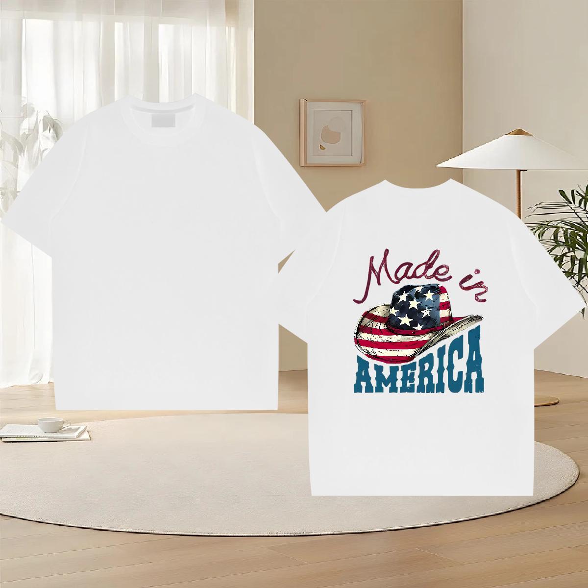 Cool Men T Shirts 230g 100% Cotton letter Outdoor Cartoon Print Crew Neck Men Tshirts Free Shipping Clothes