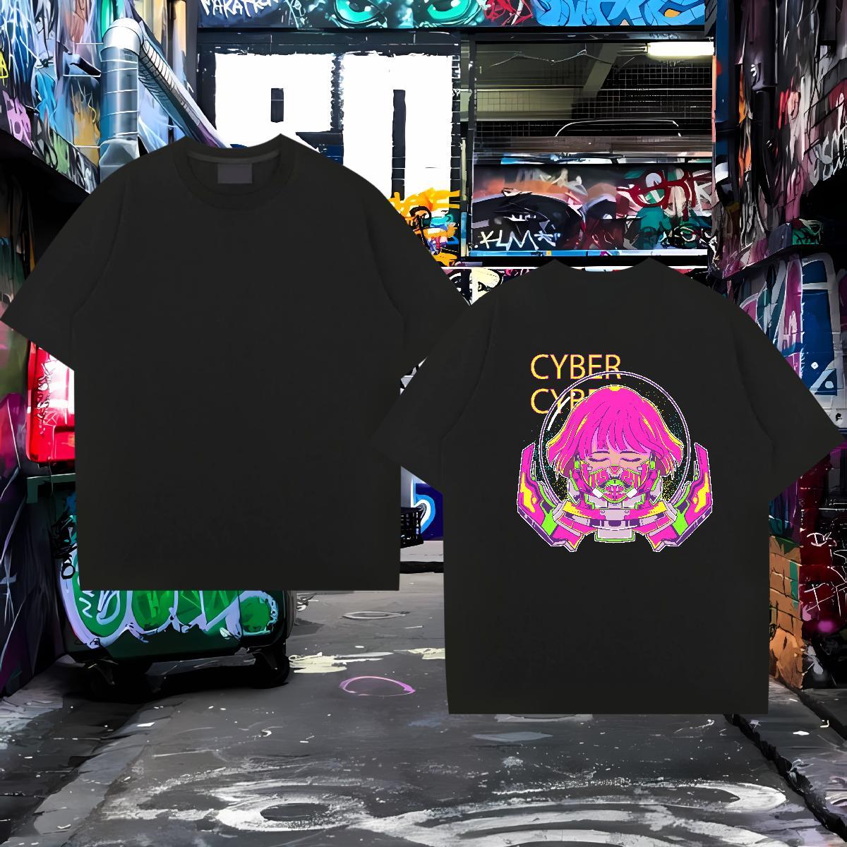 Designer Mens T Shirts 230g 100% Cotton portrait Home Outdoor Black Oversized O-Neck Short Sleeve Mens Tshirts Free Shipping Tops Shirt