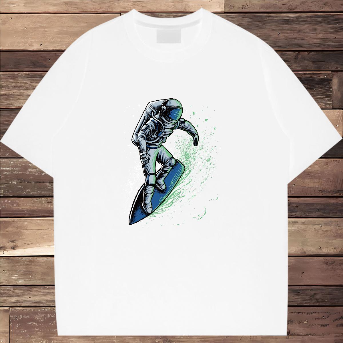 Designer Nice Couples T Shirts 100% Cotton 230g universe Sport T-Shirts Breathable Crew Neck Anime Print Tees Shirts