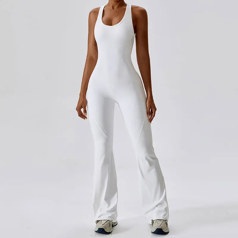 Lifting The Buttocks and Tightening Abdomen Yoga Bodysuit Set Gym Clothes Pushup Workout Dance Fitness 240820