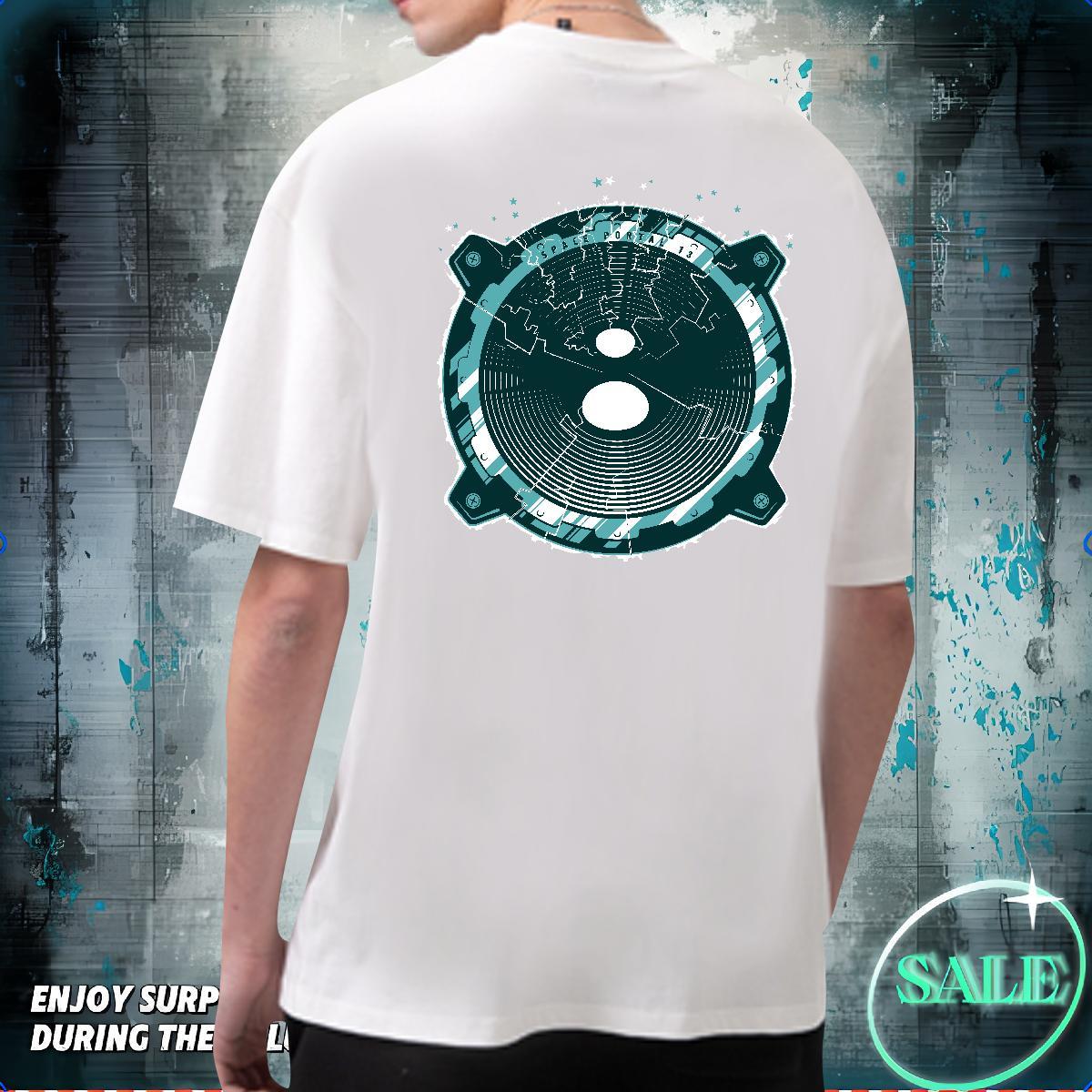 Cool Design T shirt 230g Cotton ET Beach Cartoon Print Round Neck Short Sleeve Men Clothes T-Shirt New Tee Shirt