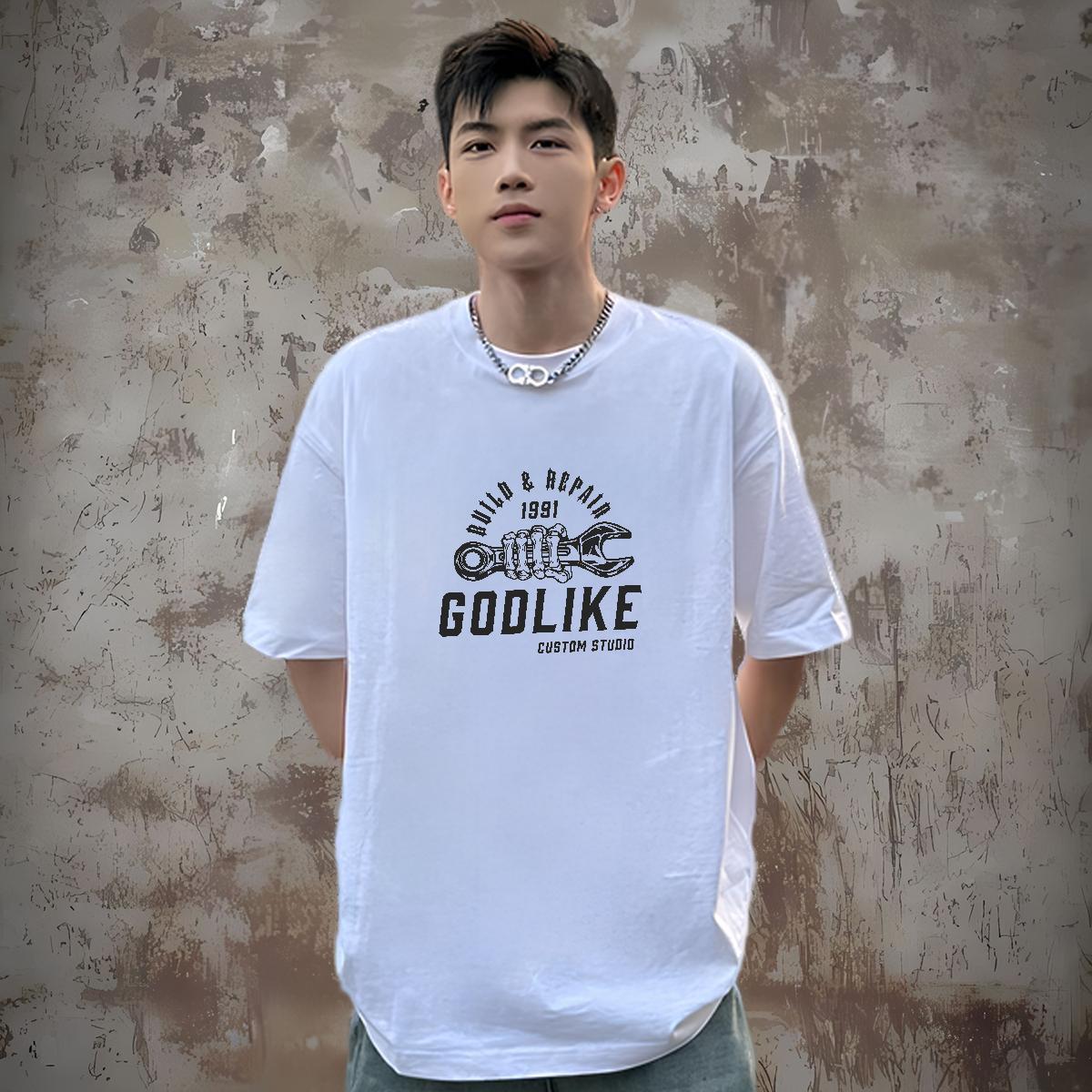 Cool T Shirts Men 230g 100% Cotton tool Street Wear Oversized Breathable Short Sleeve Men Tops Tees New Designer Top Tees