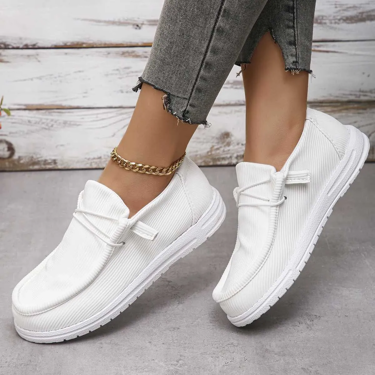 2024 NEW Canvas Summer Casual Sneakers Women Breathable Cloth Loafers Platform Woman Designer Shoes atos De MujerL