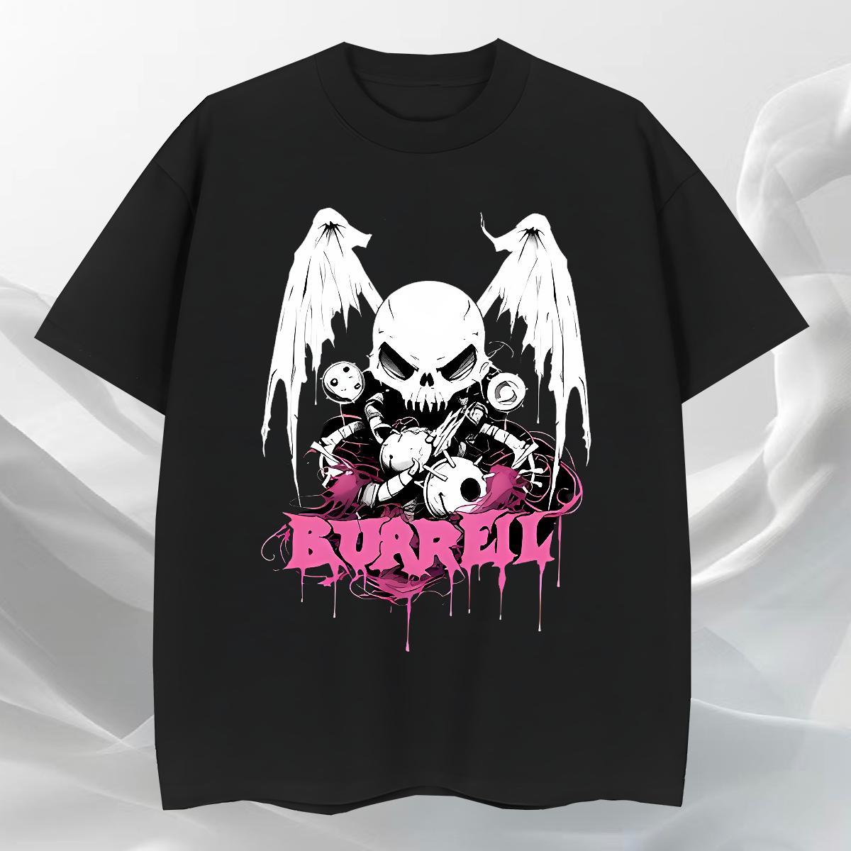 Soft T Shirt For Man 230g Pure Cotton skull Daily Outfit Plus Size Custom Breathable Short Sleeve Men Tshirts Stylist Tops