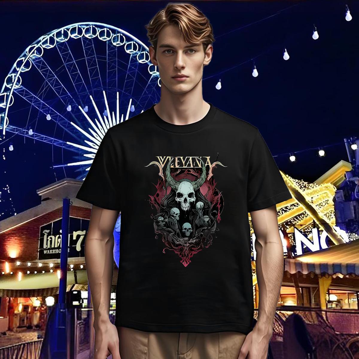 Popular Man T Shirts 100% Cotton 230g skull Spring Summer Floral Print Breathable Short Sleeve Men Tees New Designer Polos