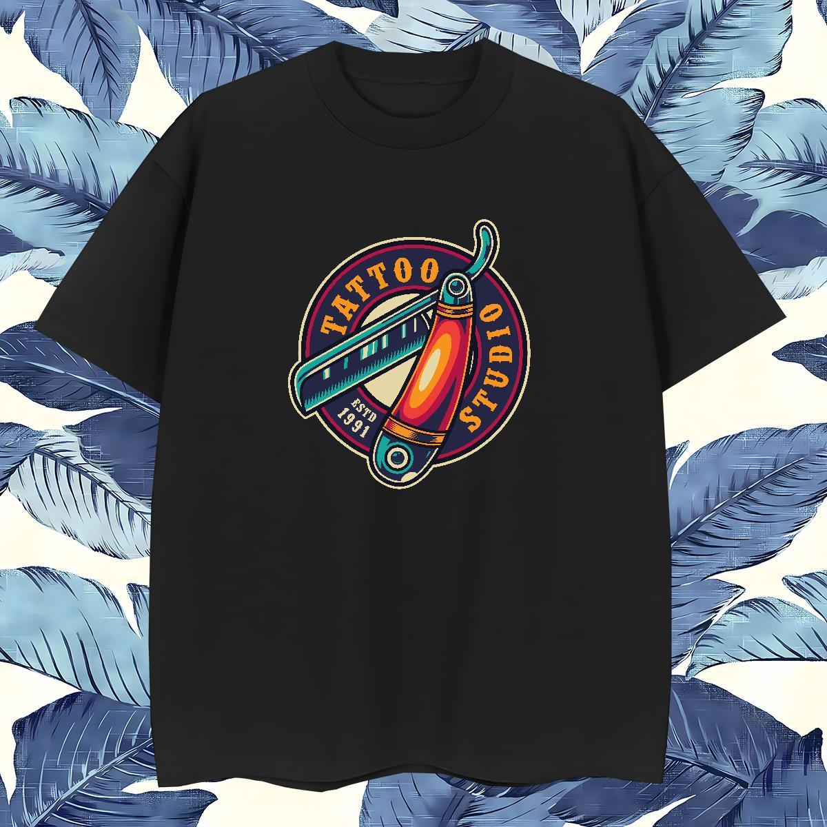 Comfortable Men T Shirts 230g Cotton tool Anime Printing Street DIY O-Neck Short Sleeve Tshirts Fashion Designer Tees