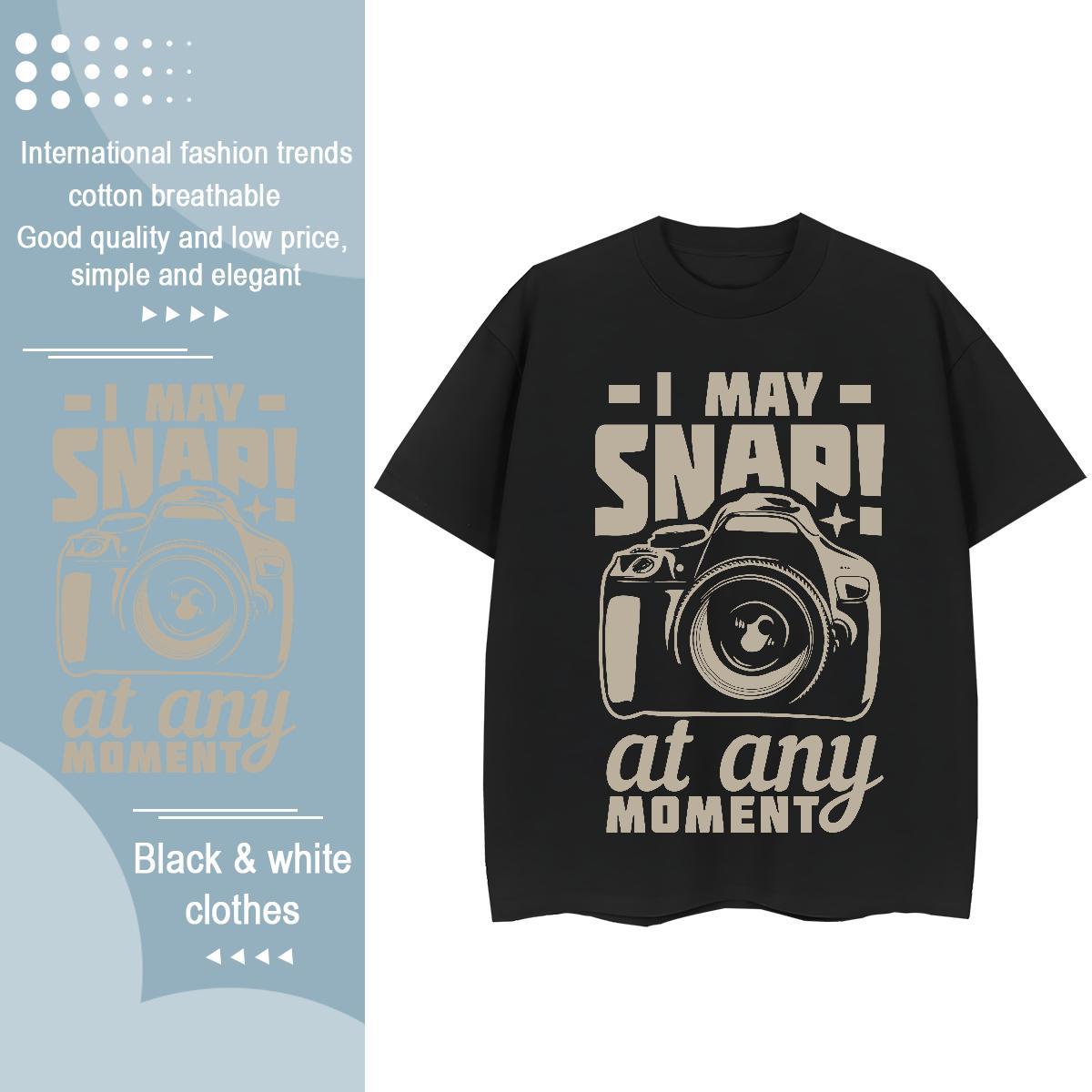 Loose T Shirt For Man 230g Cotton monogram Street Casual Customized Print O Neck Short Sleeves Tshirt for Man Woman DIY Customized Top Tees