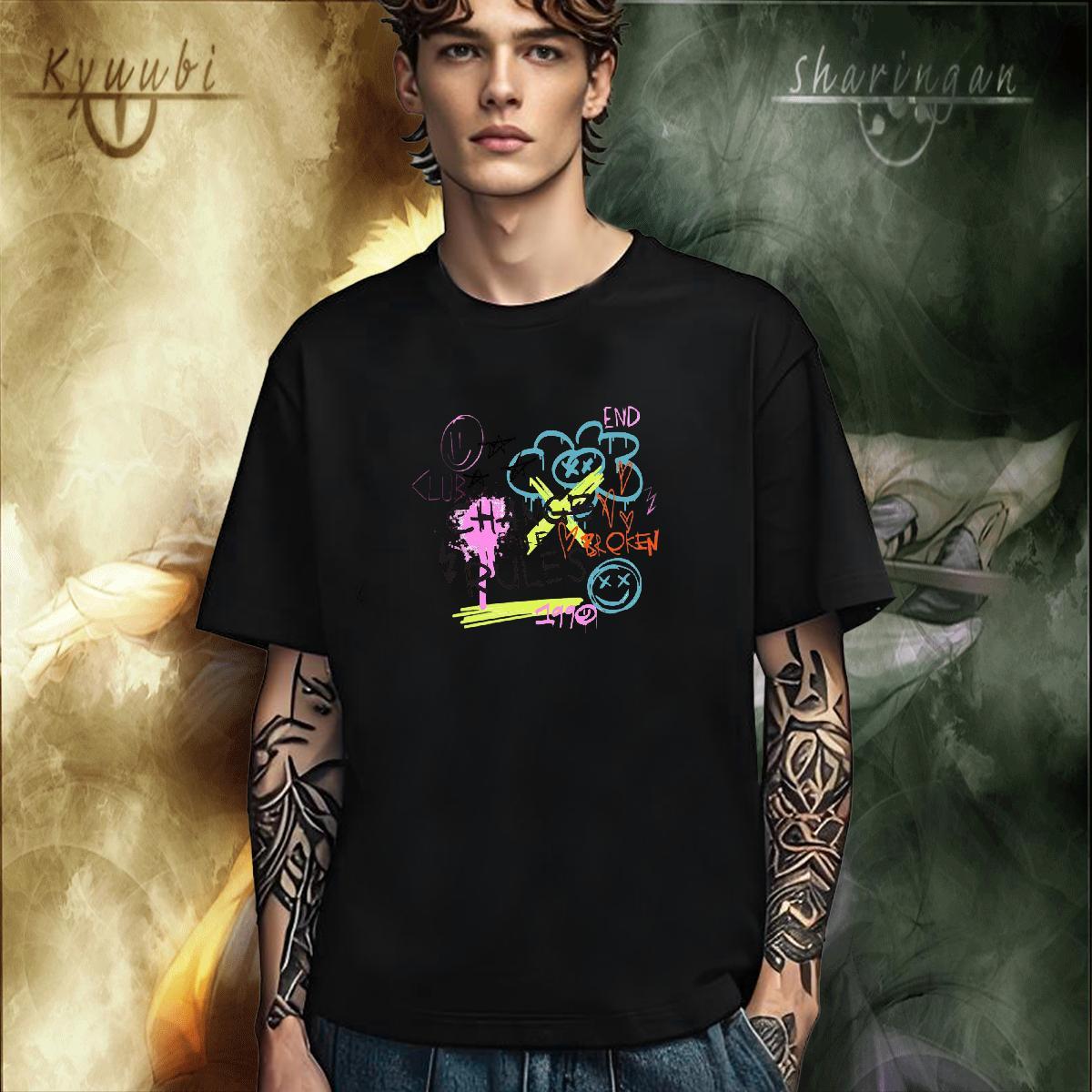 High Quality Man T Shirts 230g Cotton letter Daily Wear Custom Big Size Short Sleeve Soft Tshirts Designer Fashion Tops Shirt