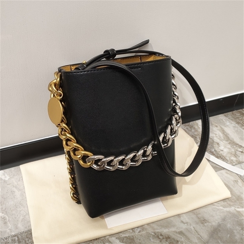 Classic Chain Shoulder Fashion Versatile Crossbody Womens Banquet Pattern Bucket Bag 240824 4
