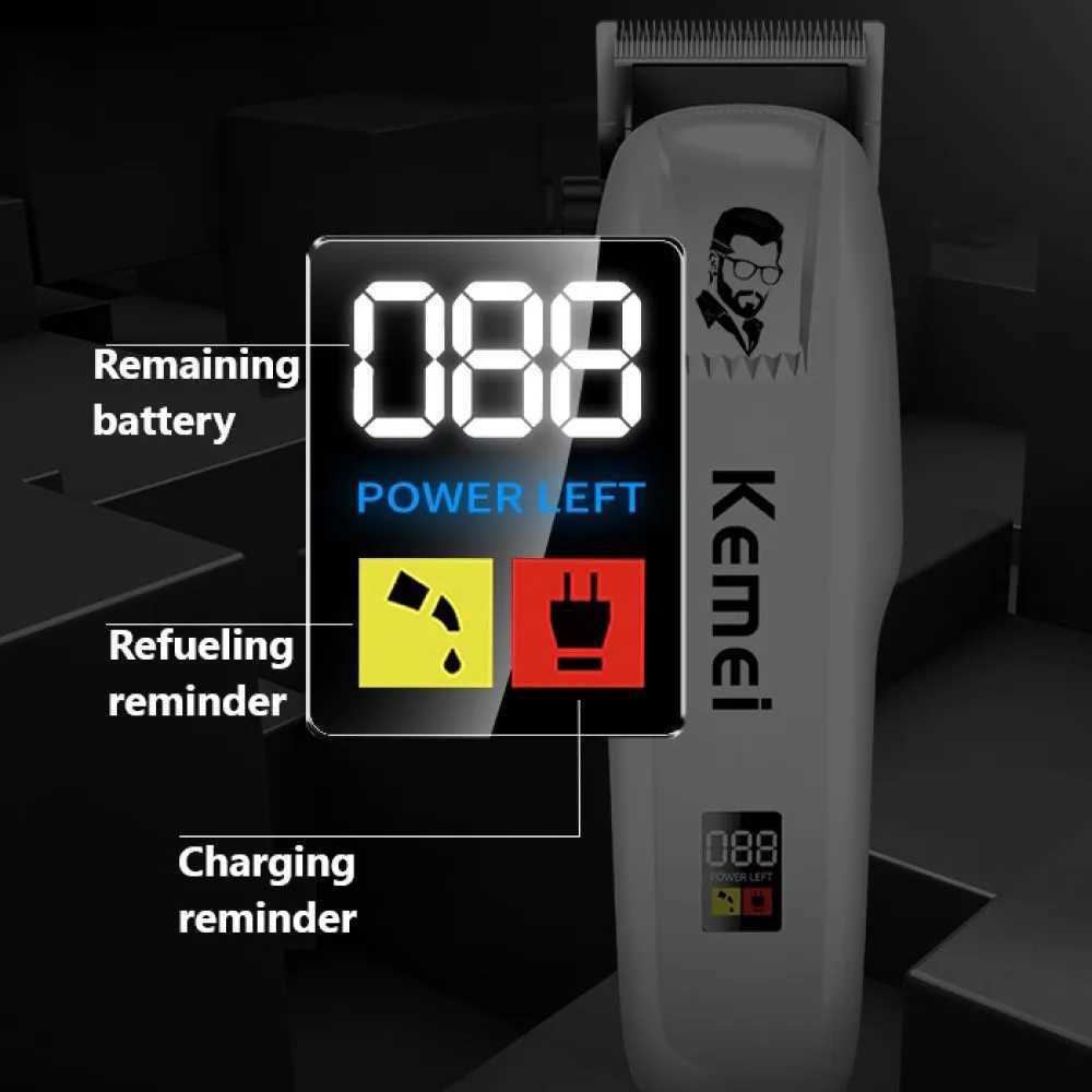 Kemei Professional Barber Rechargeable Barber Mens Barber Hair Clipper Hair Clipper Accessories Hair Clipper W241017