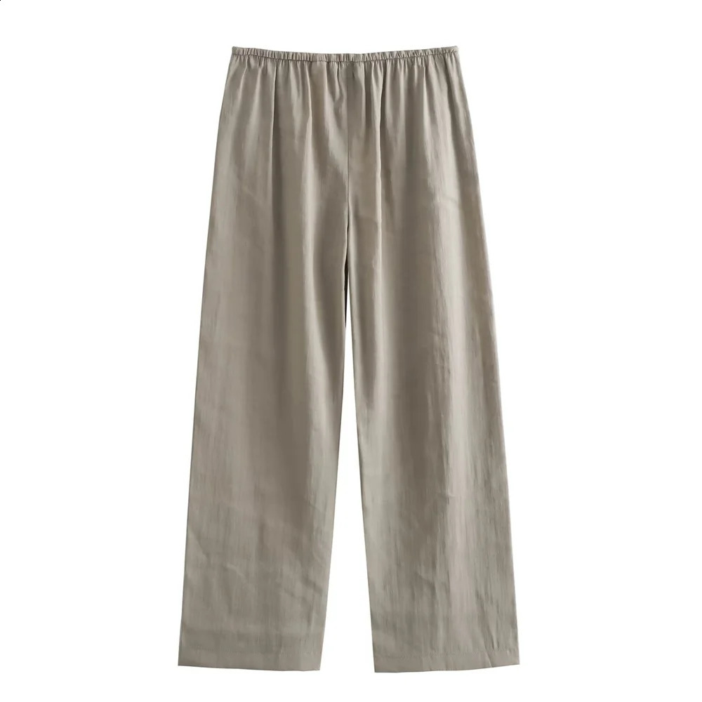 UNIZERA Autumn/Winter Product Womens Fashion Versatile Polo Neck Drop Suit Coat Wide Leg Pants Set 240826