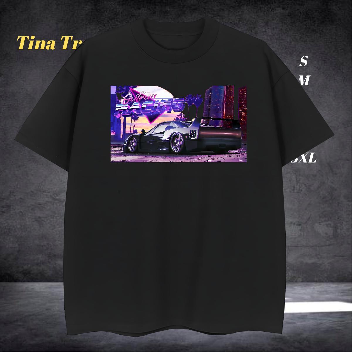 Comfortable Mens T Shirts 230g Pure Cotton car Anime Printing Street Asian Size Breathable Soft Men Tshirts Casual New Tee Shirt