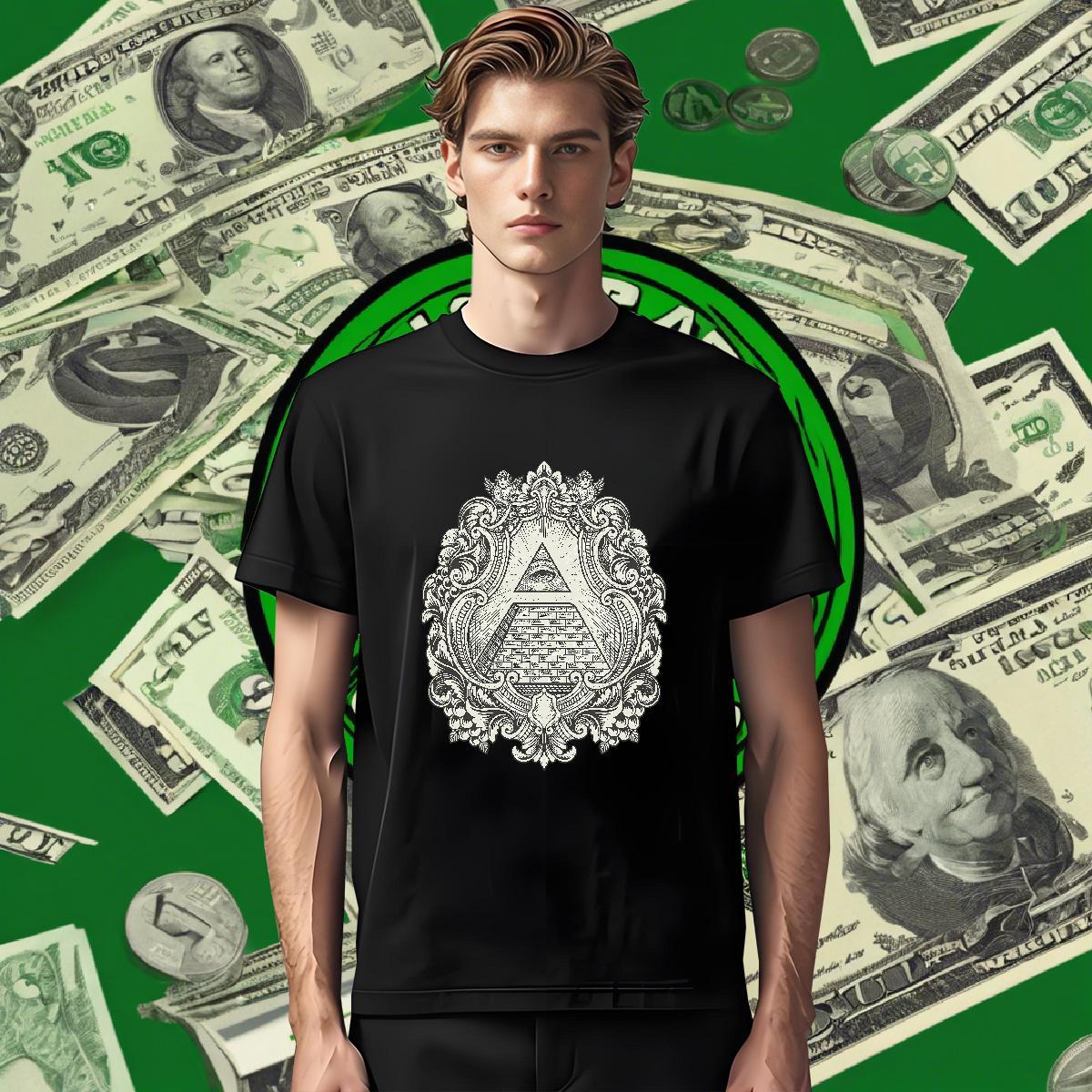 High Quality T Shirt For Man 230g Cotton eye of the devil Sport Skull O-Neck Short Sleeve Couples T Shirts DIY Customized Polos