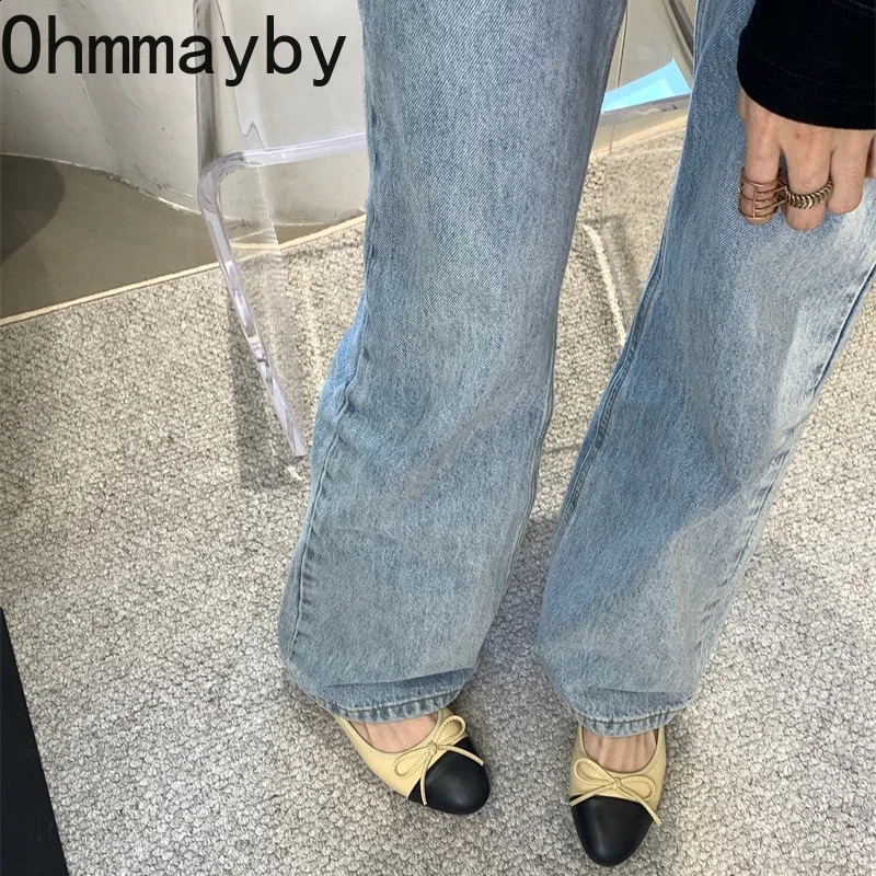 Slip On Women Mary Jane Shoes Fashion Shallow Butterfly-knot Ladies Comfort Mix Colors Walking Flats Footwear 240826