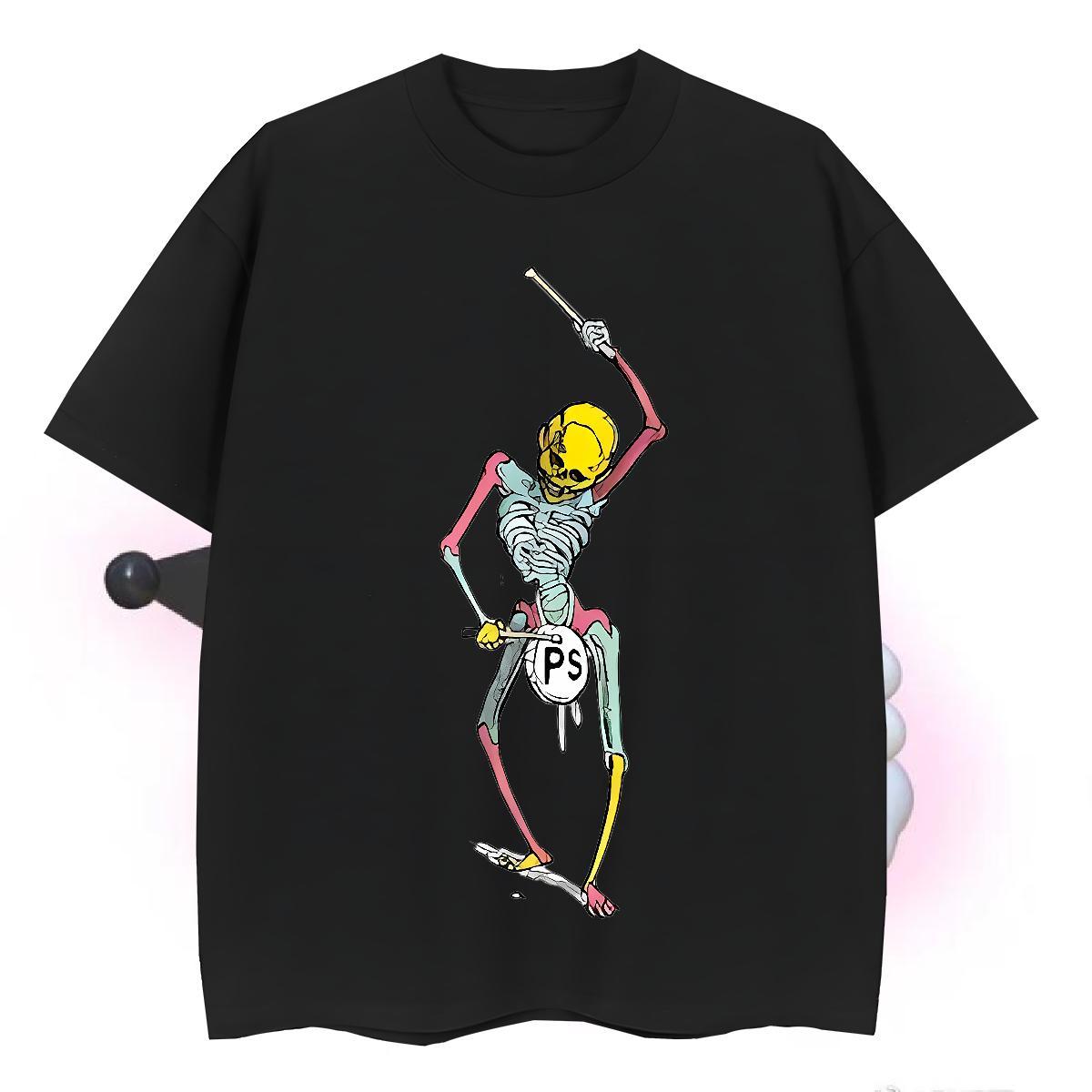TOP Quality T Shirt For Man 230g 100% Cotton skull Sport Oversized 3XL 4XL Pure Cotton Tshirts Customized Tees