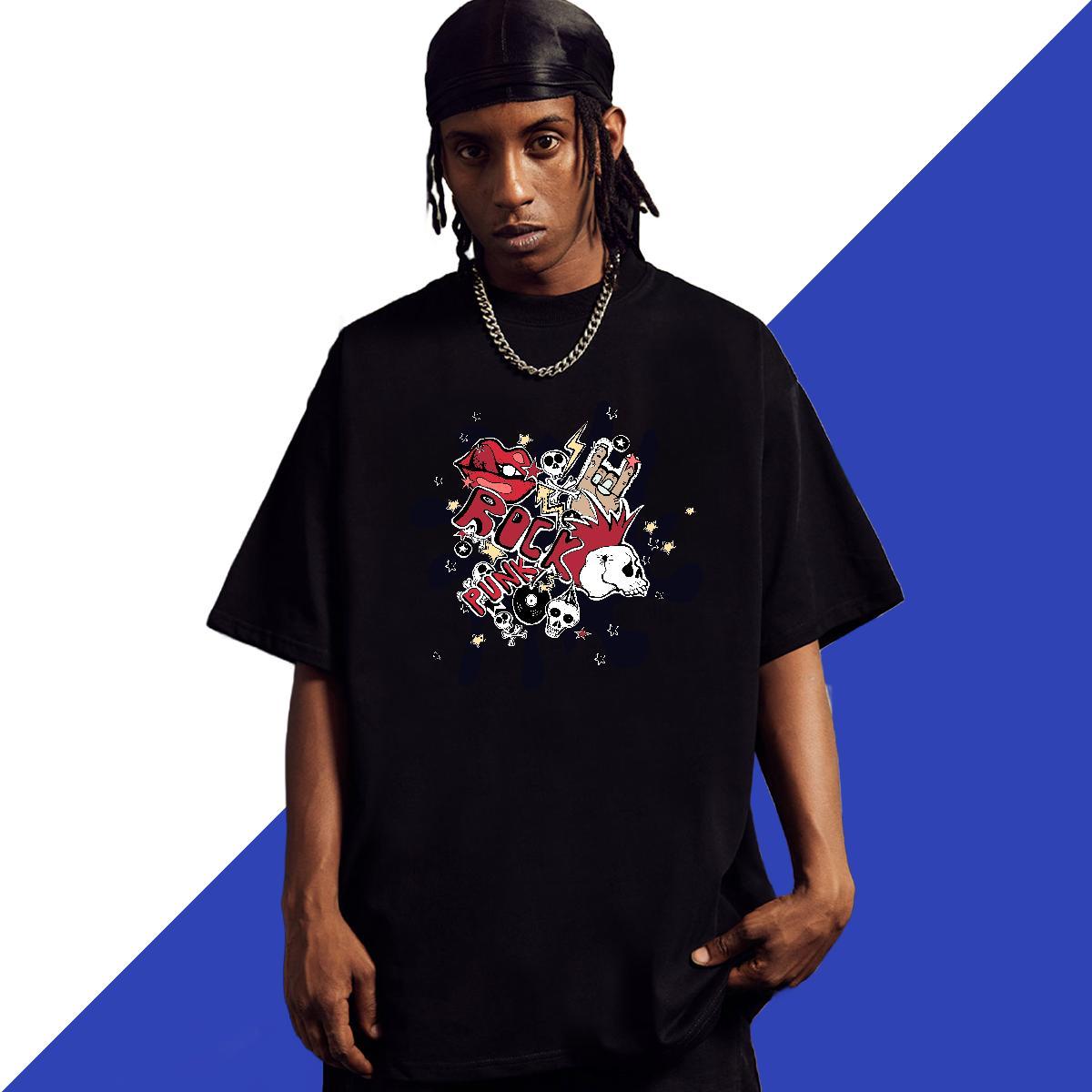 Cool Design Man T Shirts 230g Pure Cotton skull Casual Daily Wear Oversized Short Sleeve O-Neck Couples T Shirts Designer Fashion Tees Shirts
