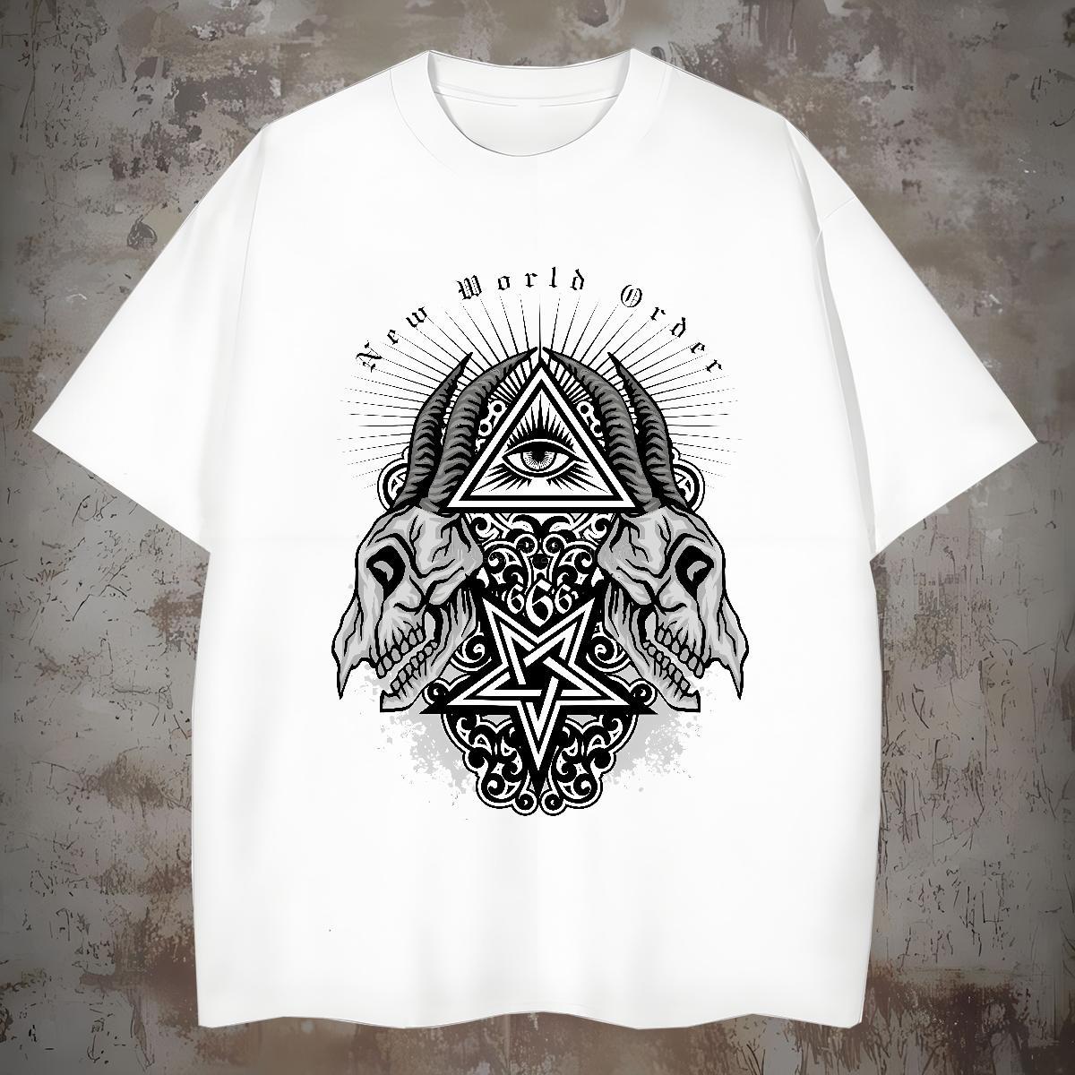 Brand T Shirts Men 230g Pure Cotton eye of the devil Sport Customized Breathable Short Sleeve Mens Tshirts New Arrival Clothes