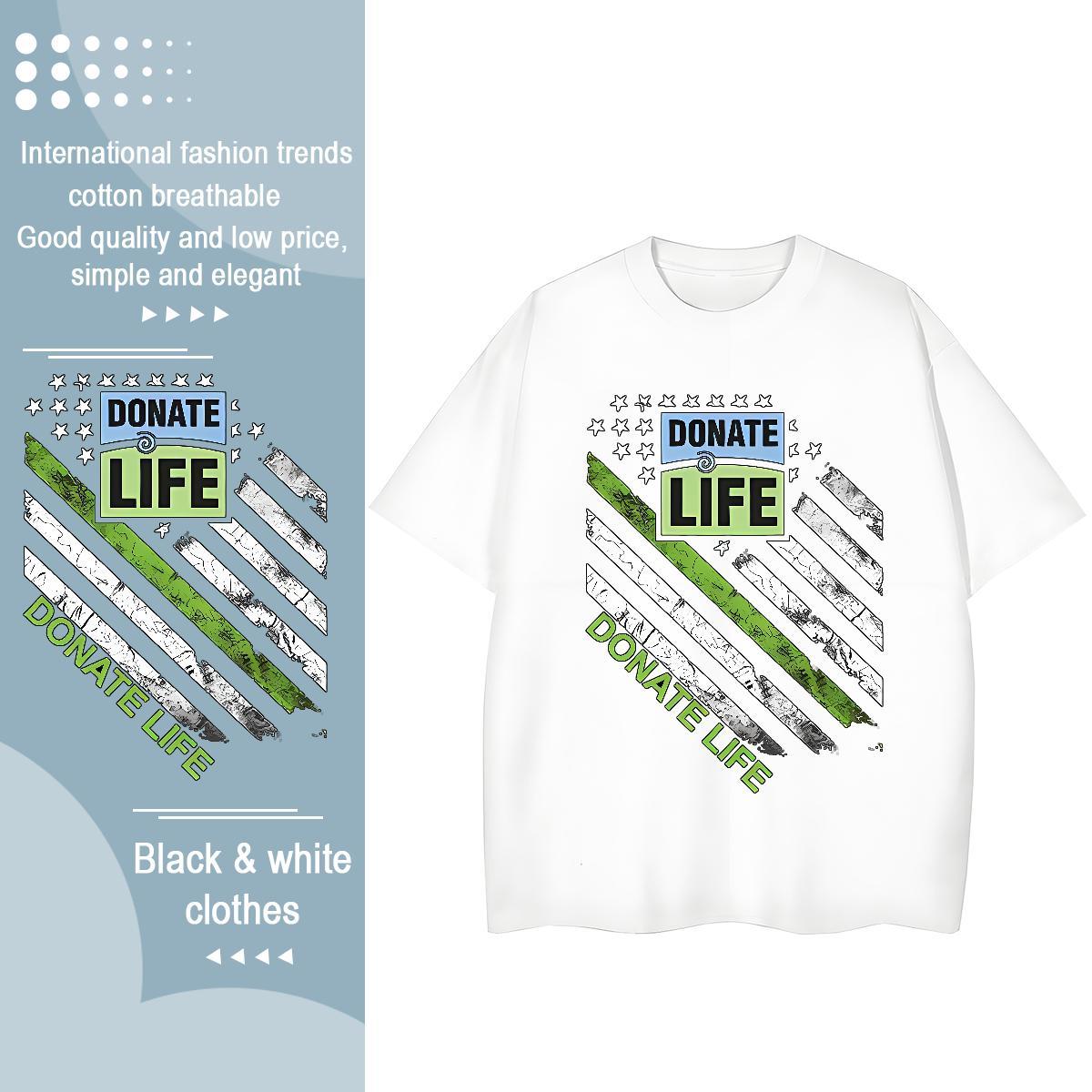 Brand T shirt 230g Cotton letter Casual Daily Wear Skull Breathable Short Sleeve Mens Tshirts Casual New Clothings