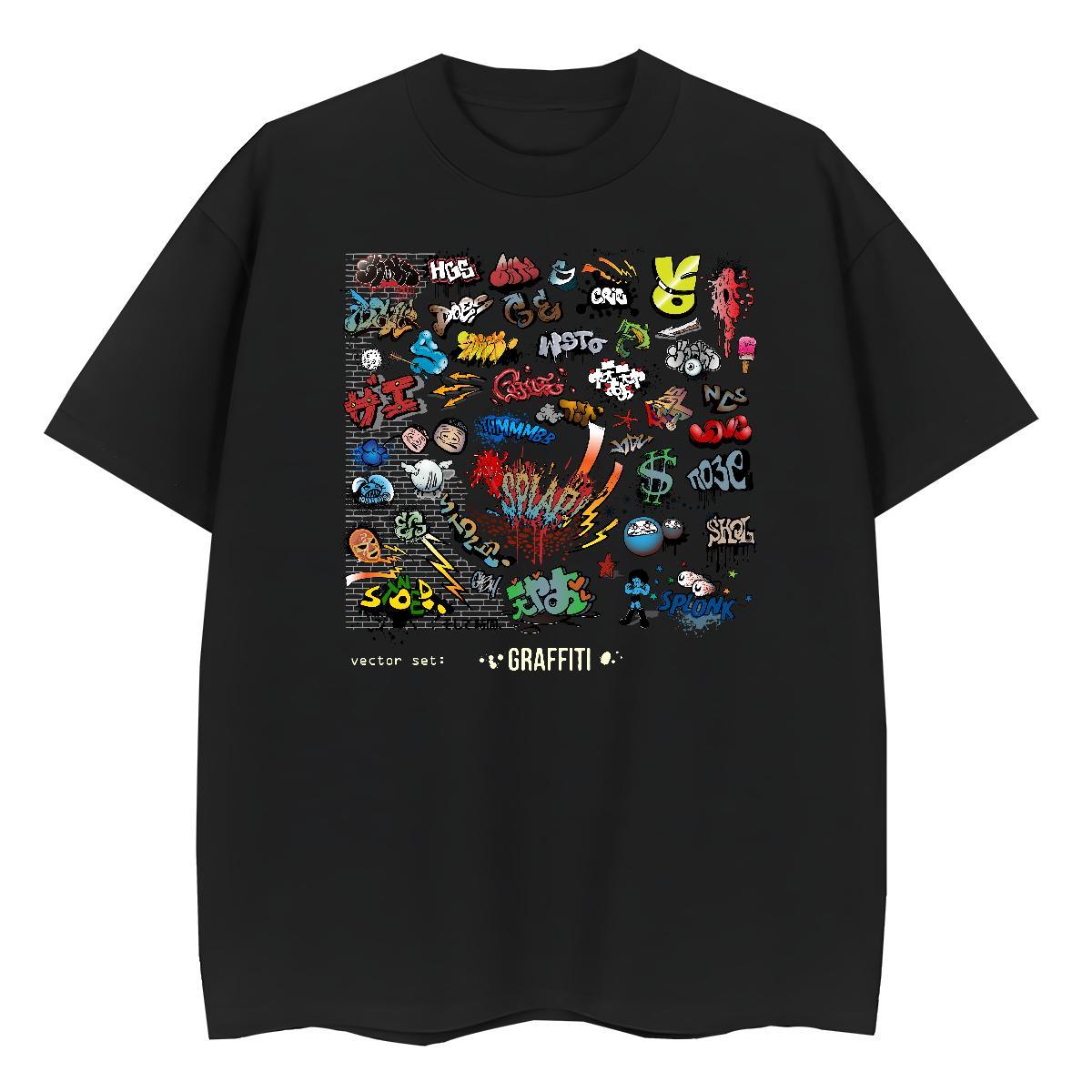 Brand Tshirt for Man Woman 230g Cotton icon Sports Casual T-Shirts Crew Neck Breathable Plus Size Cartoon Top Shirts