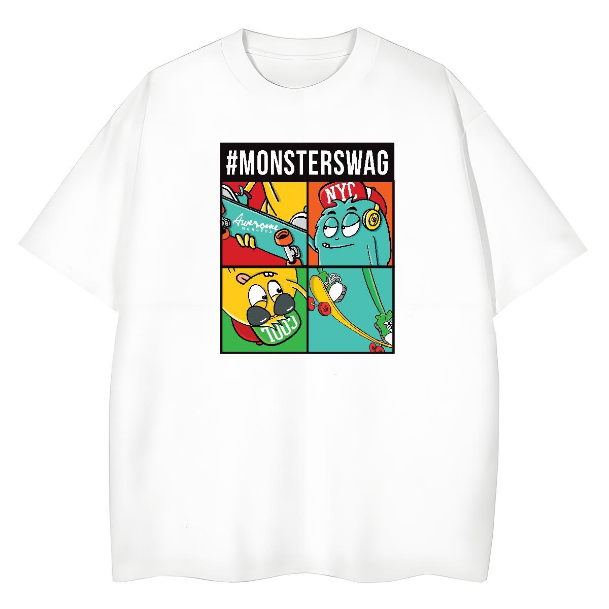 Brand Woman Tshirt 100% Cotton 230g plush Hip Hop Street Woman T Shirts Breathable Soft Oversized Tops