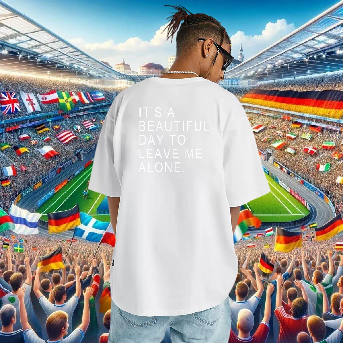 Comfortable Men T Shirts 230g 100% Cotton letter Street Custom Printed Breathable Men Tops Tees 2024 New Top Tees
