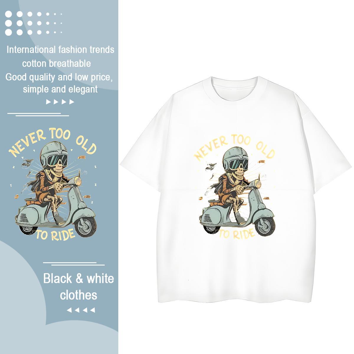 Designer T-Shirts for Men 100% Cotton 230g skull Street Wear Custom Anime Breathable Short Sleeve Tshirts Fashion Casual Clothings