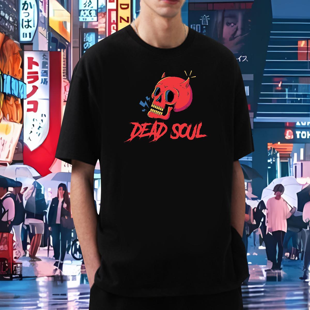 Popular Men T Shirts 230g Cotton skull Street Casual DIY Printed Round Neck Short Sleeve Couples T Shirts 2024 Tops Tees
