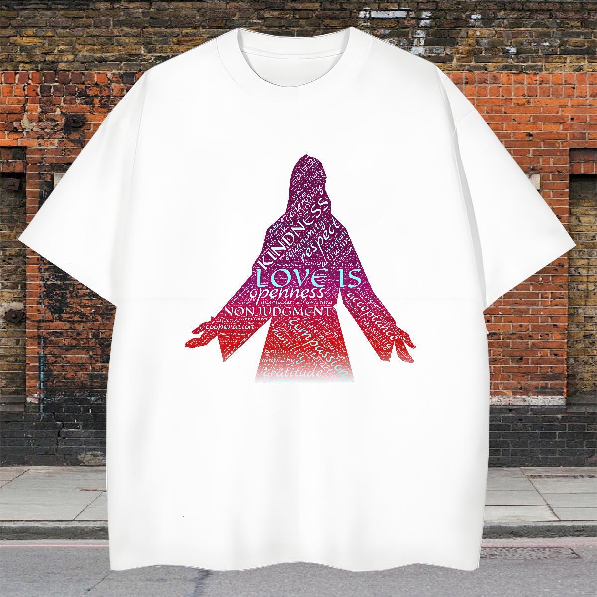 Unisex Men T Shirts 230g Pure Cotton portrait Sports Casual Anime Print Breathable Soft Men Tshirts Wholesale Top Tees
