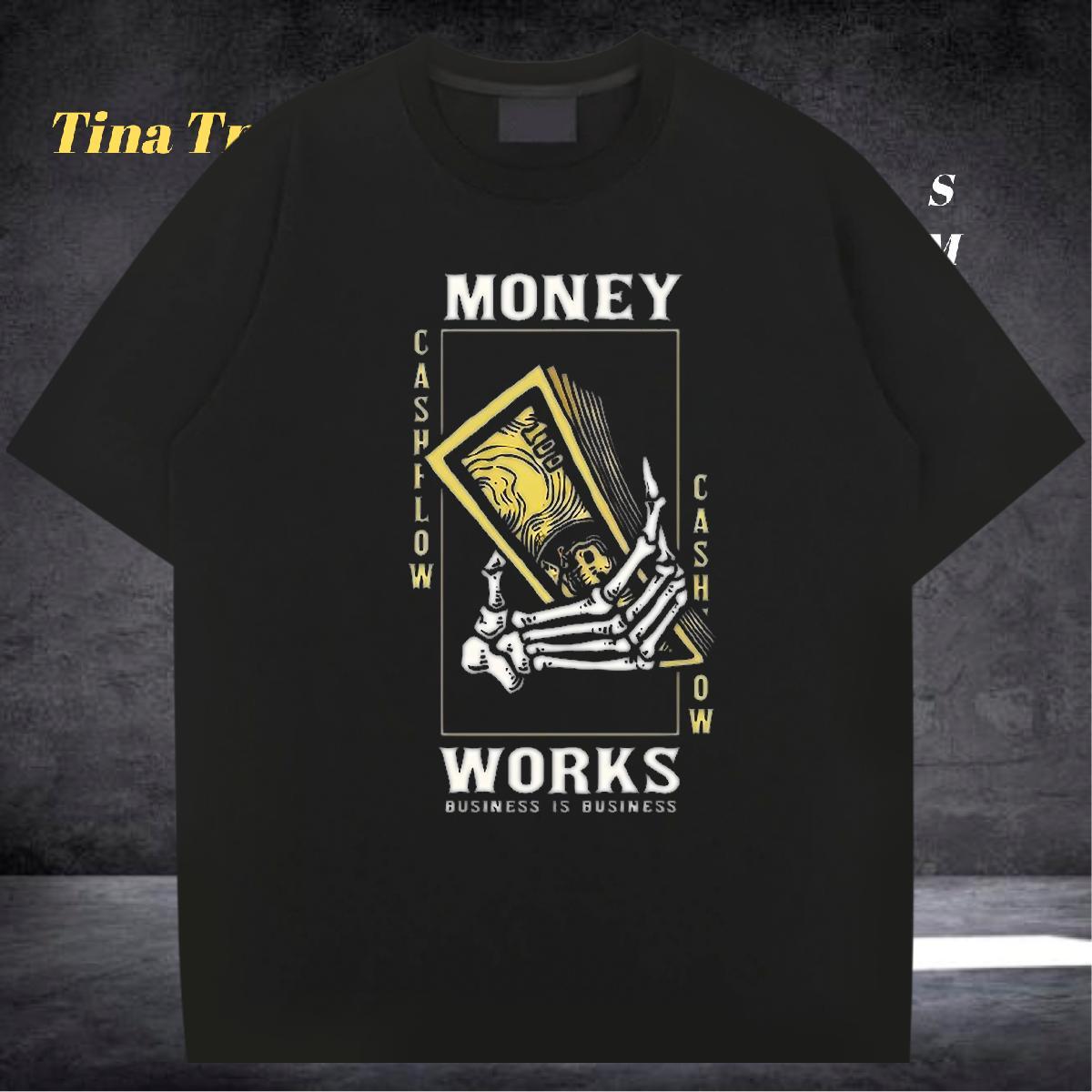 Free Shipping T Shirt For Man 230g Cotton skull Hip Hop Street Floral Print Crew Neck Breathable Tshirts Fashion Tee Shirt