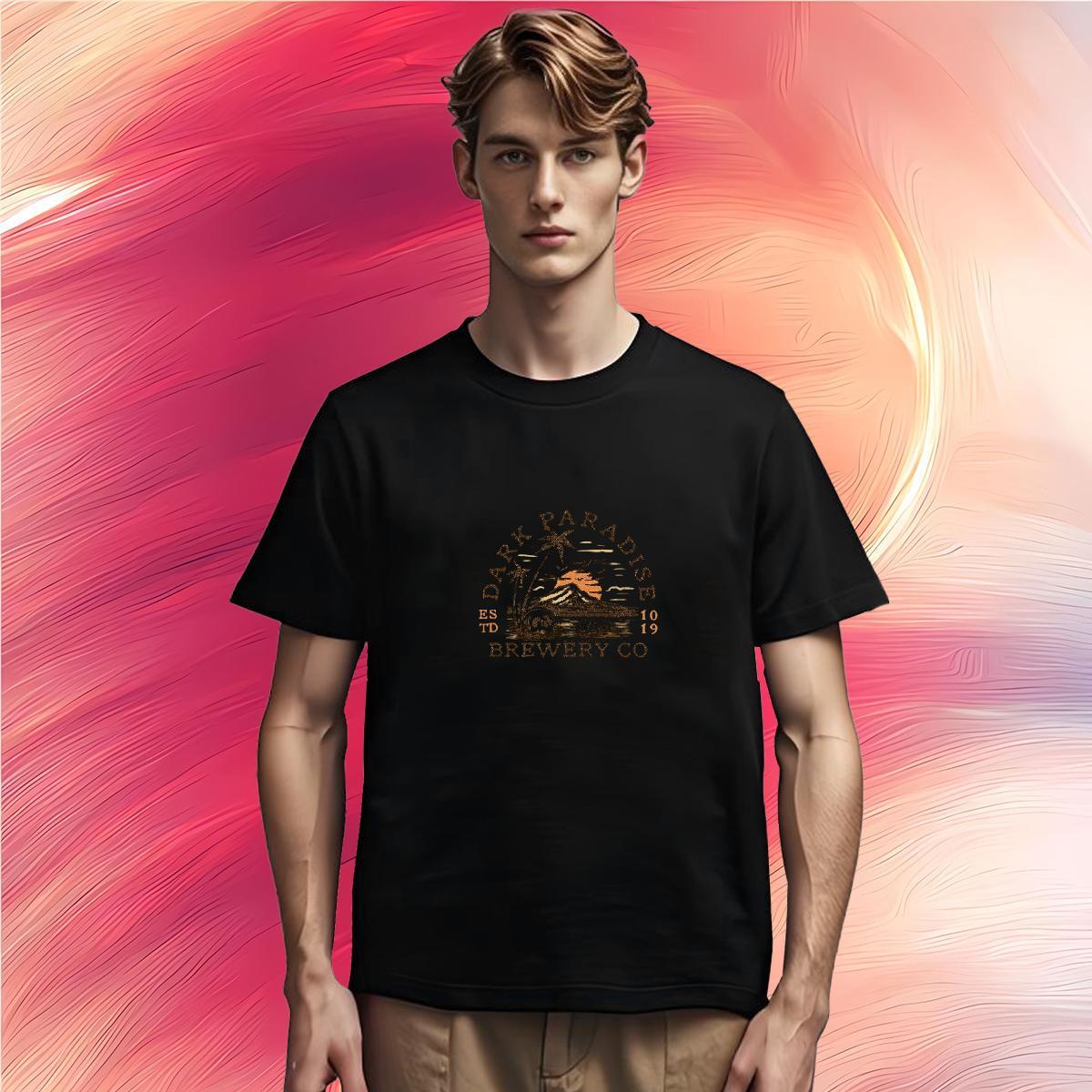 Cool Design T-Shirts for Men 100% Cotton 230g mountains Street Casual Skull Crew Neck Men Tees DIY Tops