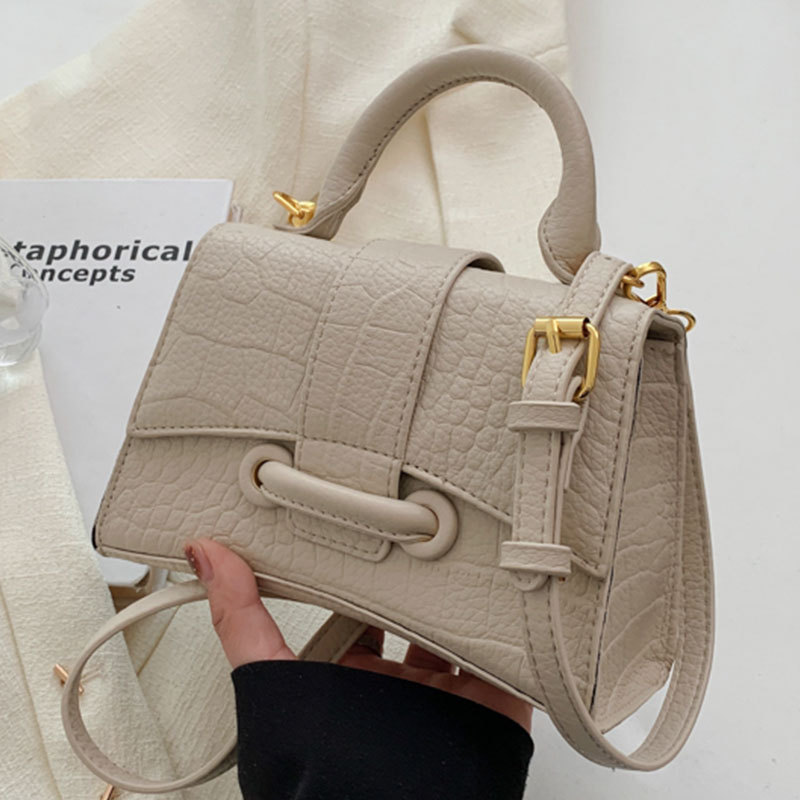 Solid color hand-held shoulder bag casual and versatile armpit bag